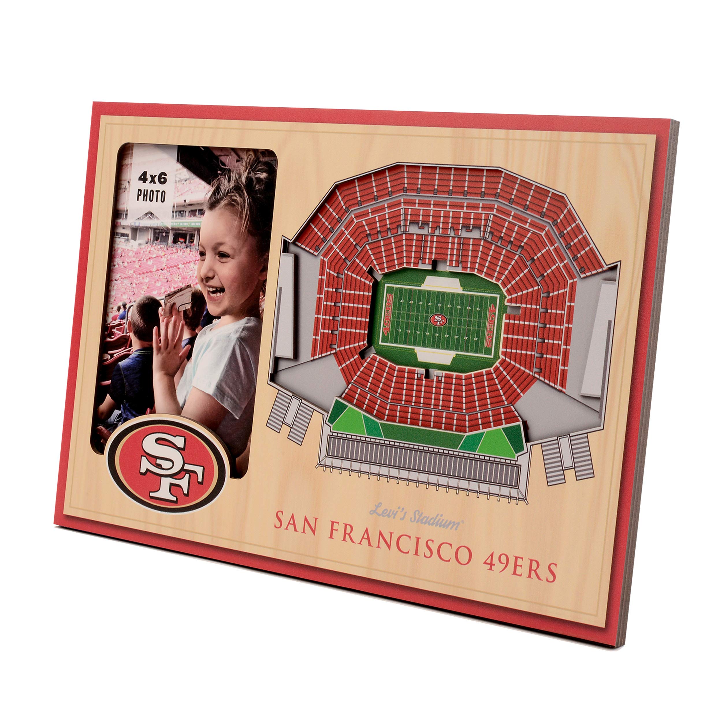 YouTheFan NFL San Francisco 49ers 3D StadiumViews Picture Frame - Sports Collectibles, Sports Memorabilia, Sports Fan Shop, Sports Gifts