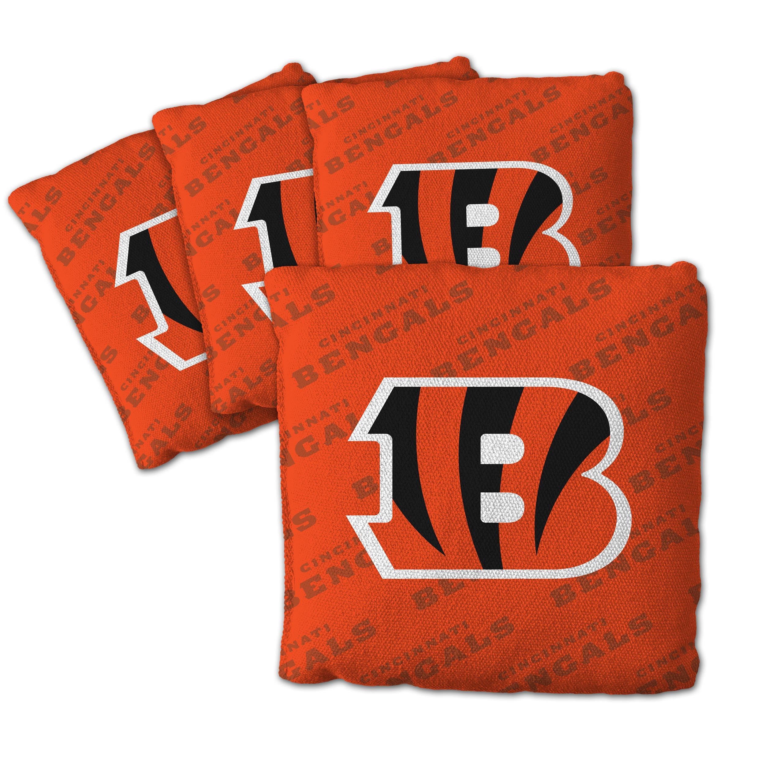 YouTheFan NFL Cincinnati Bengals Cornhole Bags - 4PK - Orange - Sports Collectibles, Sports Memorabilia, Sports Fan Shop, Sports Gifts