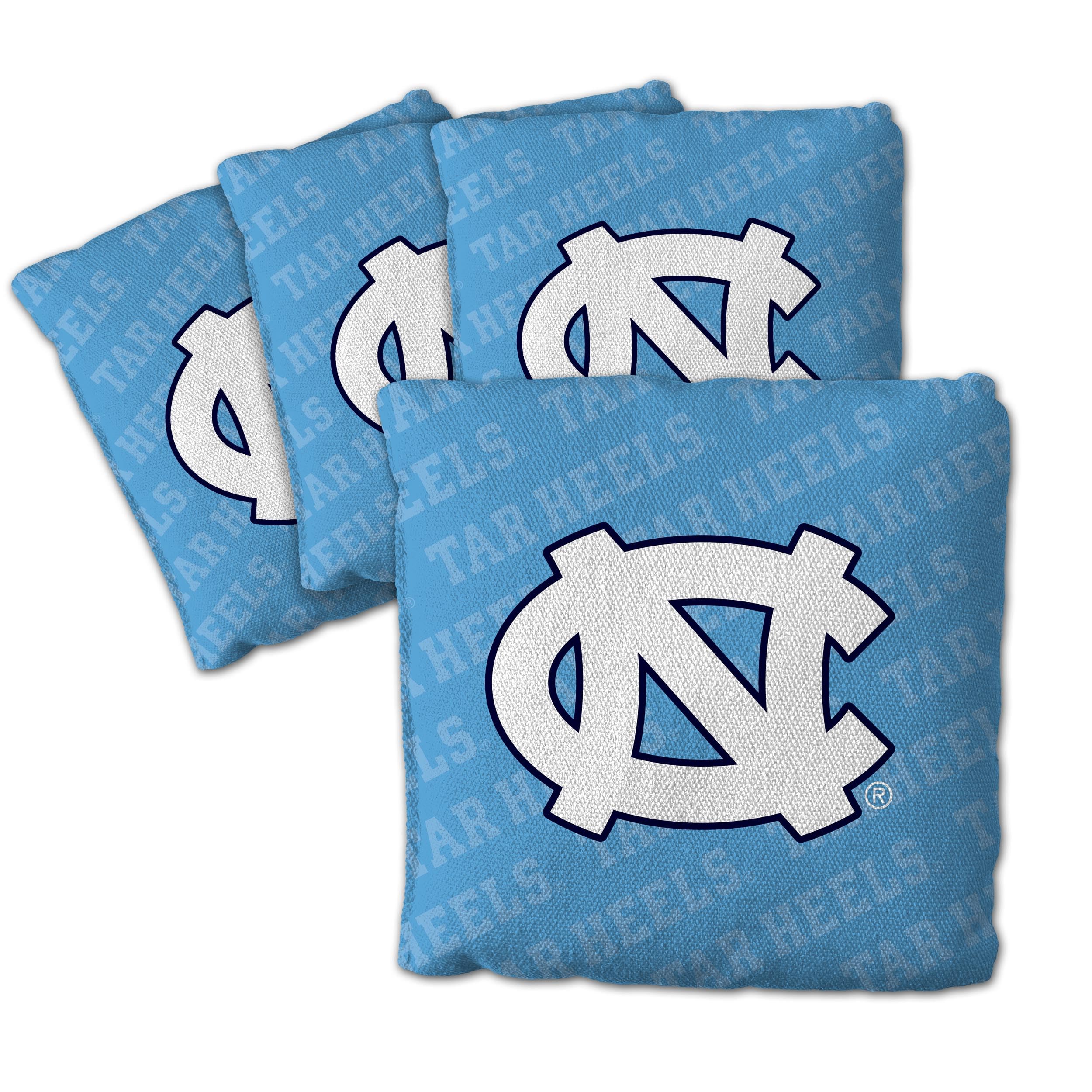 YouTheFan NCAA North Carolina Tar Heels Cornhole Bags - 4PK - Blue - Sports Collectibles, Sports Memorabilia, Sports Fan Shop, Sports Gifts
