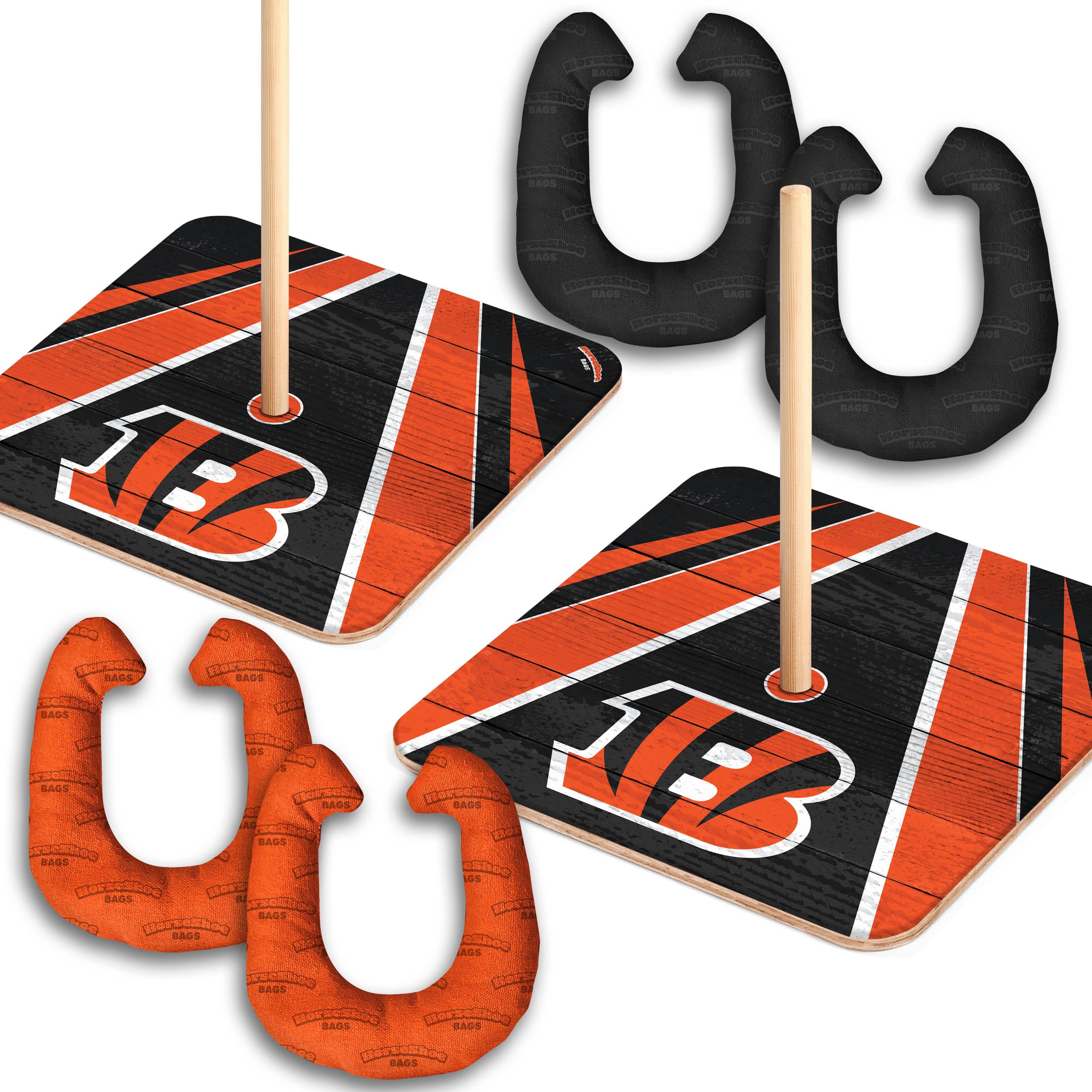 YouTheFan NFL Cincinnati Bengals Horseshoe Bags Game - Sports Collectibles, Sports Memorabilia, Sports Fan Shop, Sports Gifts