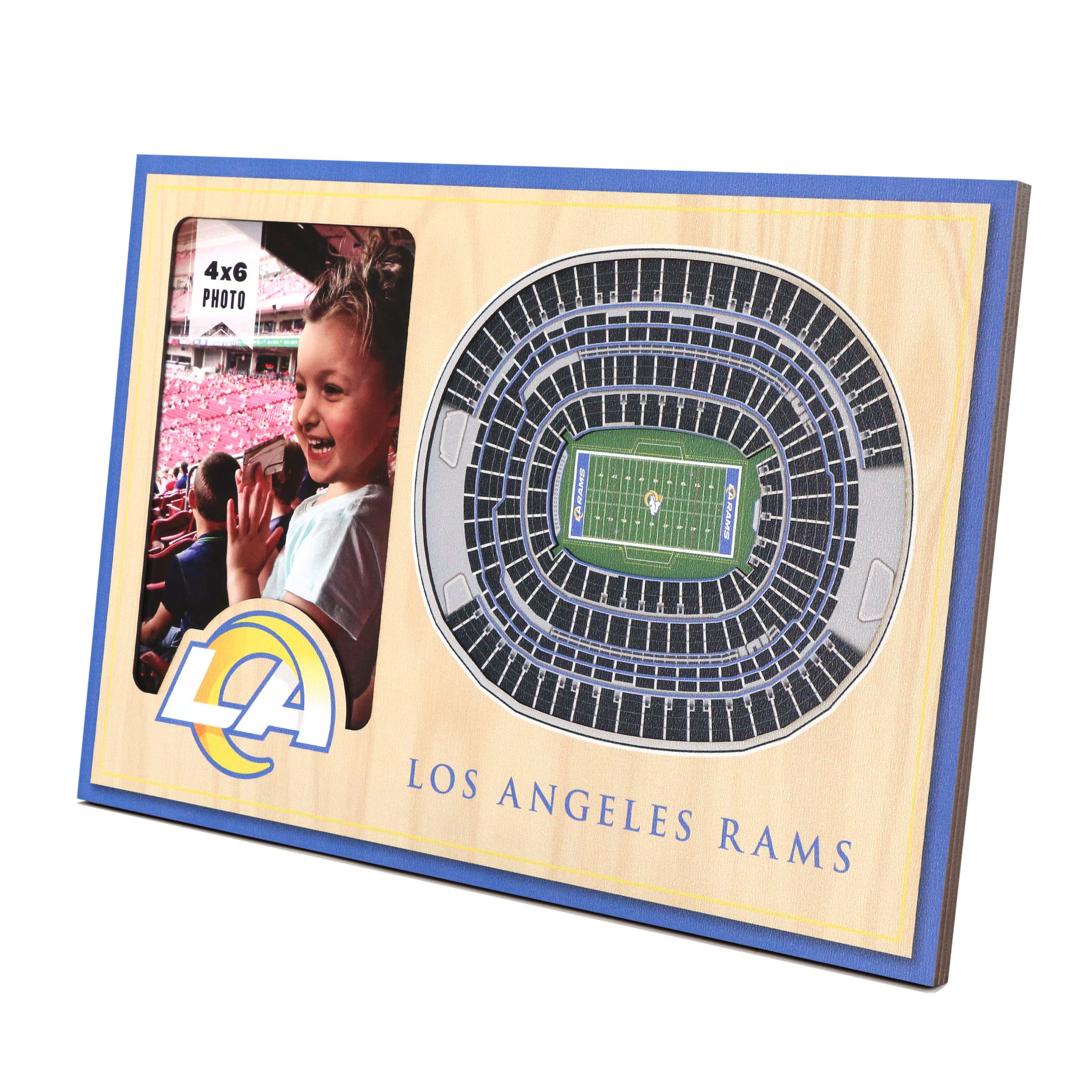 YouTheFan NFL Los Angeles Rams 3D StadiumViews Picture Frame - Sports Collectibles, Sports Memorabilia, Sports Fan Shop, Sports Gifts