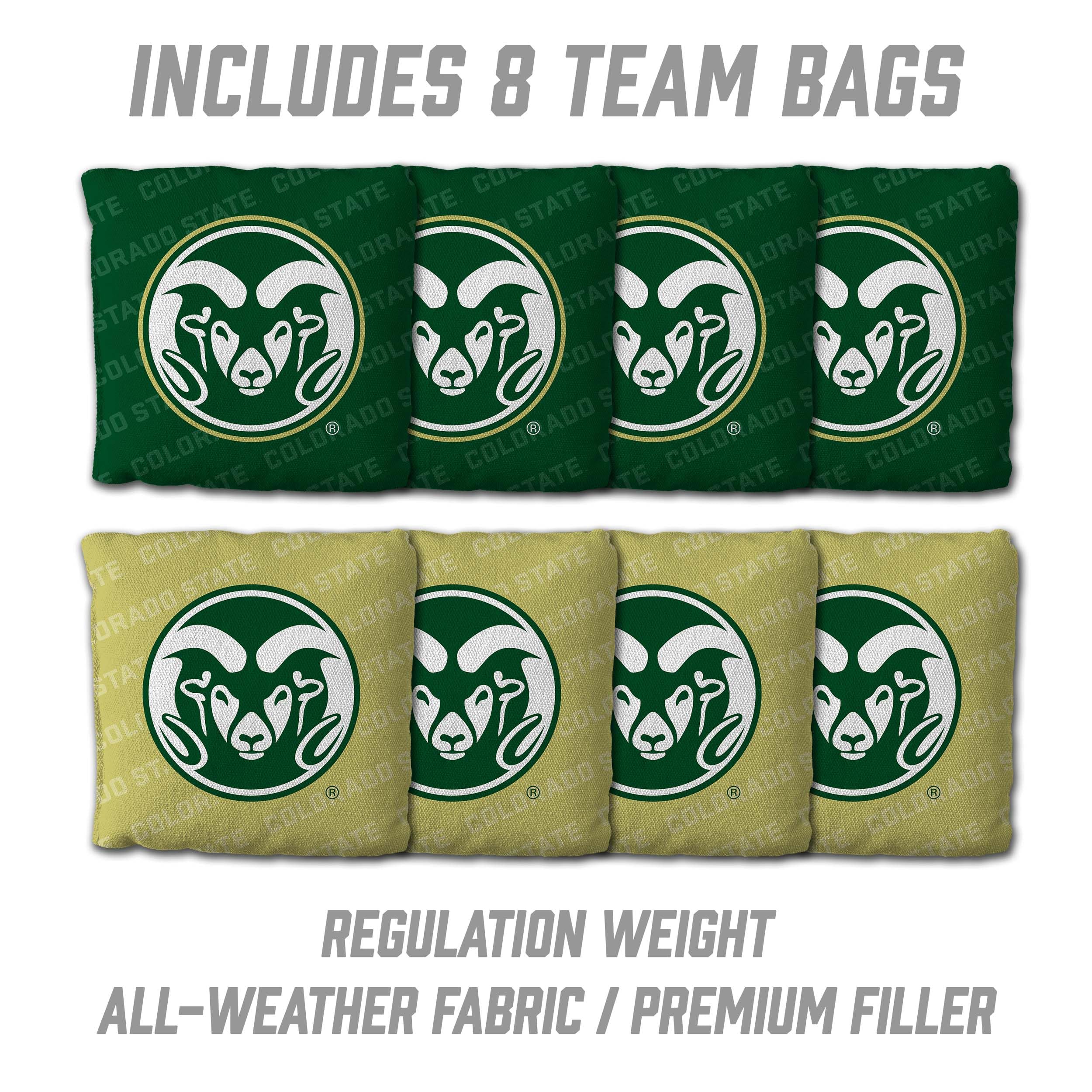 YouTheFan NCAA Colorado State Rams 2’ x 3’ Wood Cornhole Game with Logo Bags - Sports Collectibles, Sports Memorabilia, Sports Fan Shop, Sports Gifts