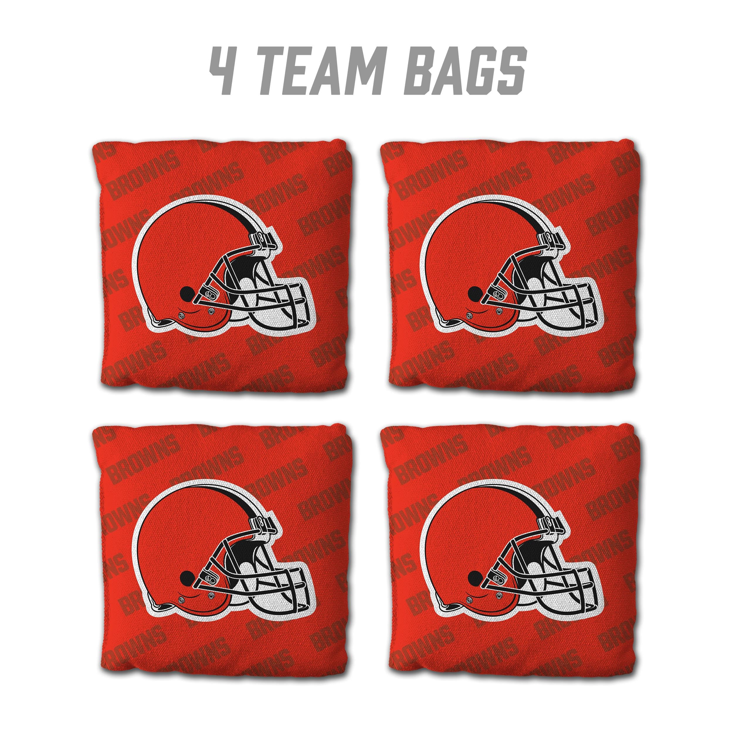 YouTheFan NFL Cleveland Browns Cornhole Bags - 4PK - Orange - Sports Collectibles, Sports Memorabilia, Sports Fan Shop, Sports Gifts