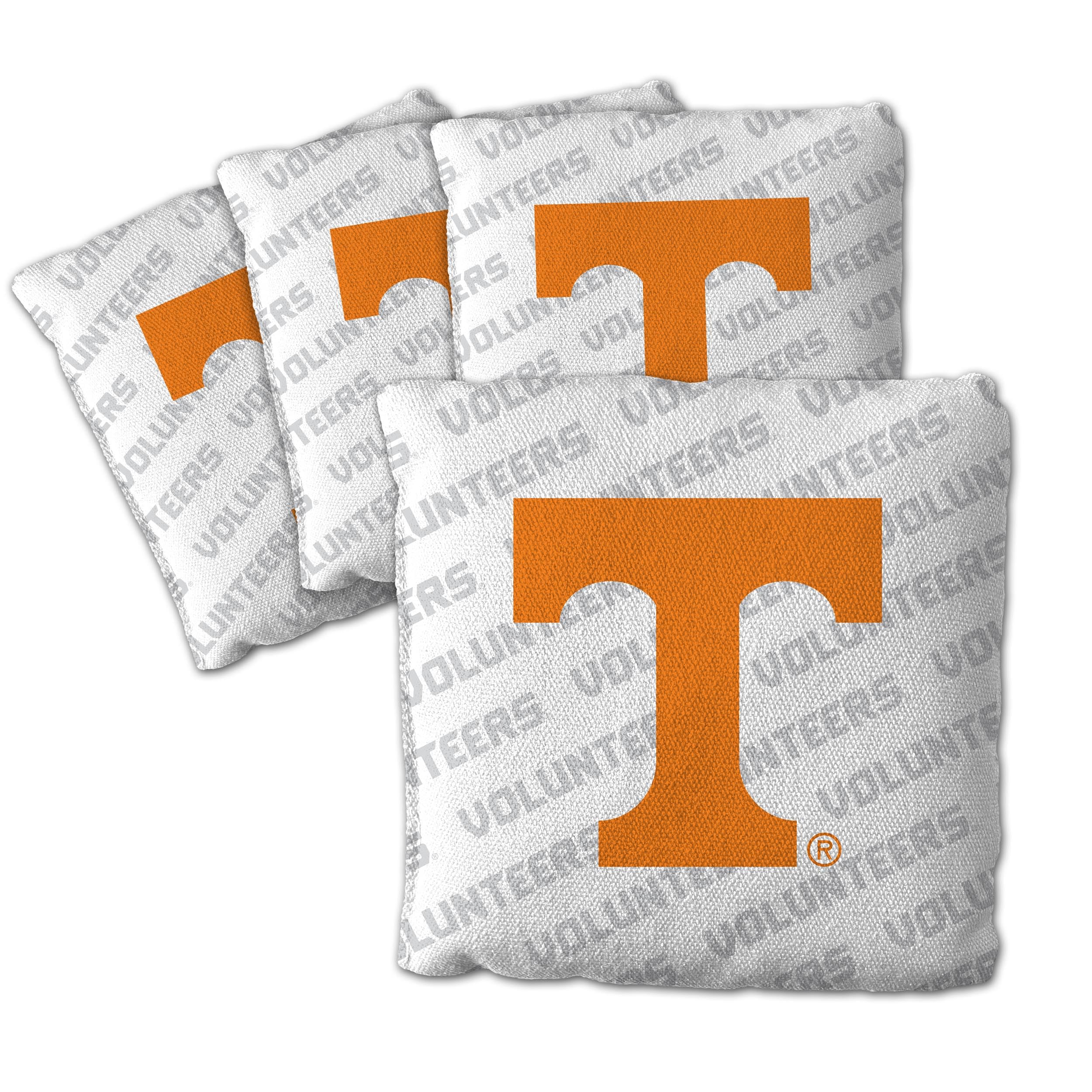 YouTheFan NCAA Tennessee Volunteers Cornhole Bags - 4PK - White - Sports Collectibles, Sports Memorabilia, Sports Fan Shop, Sports Gifts