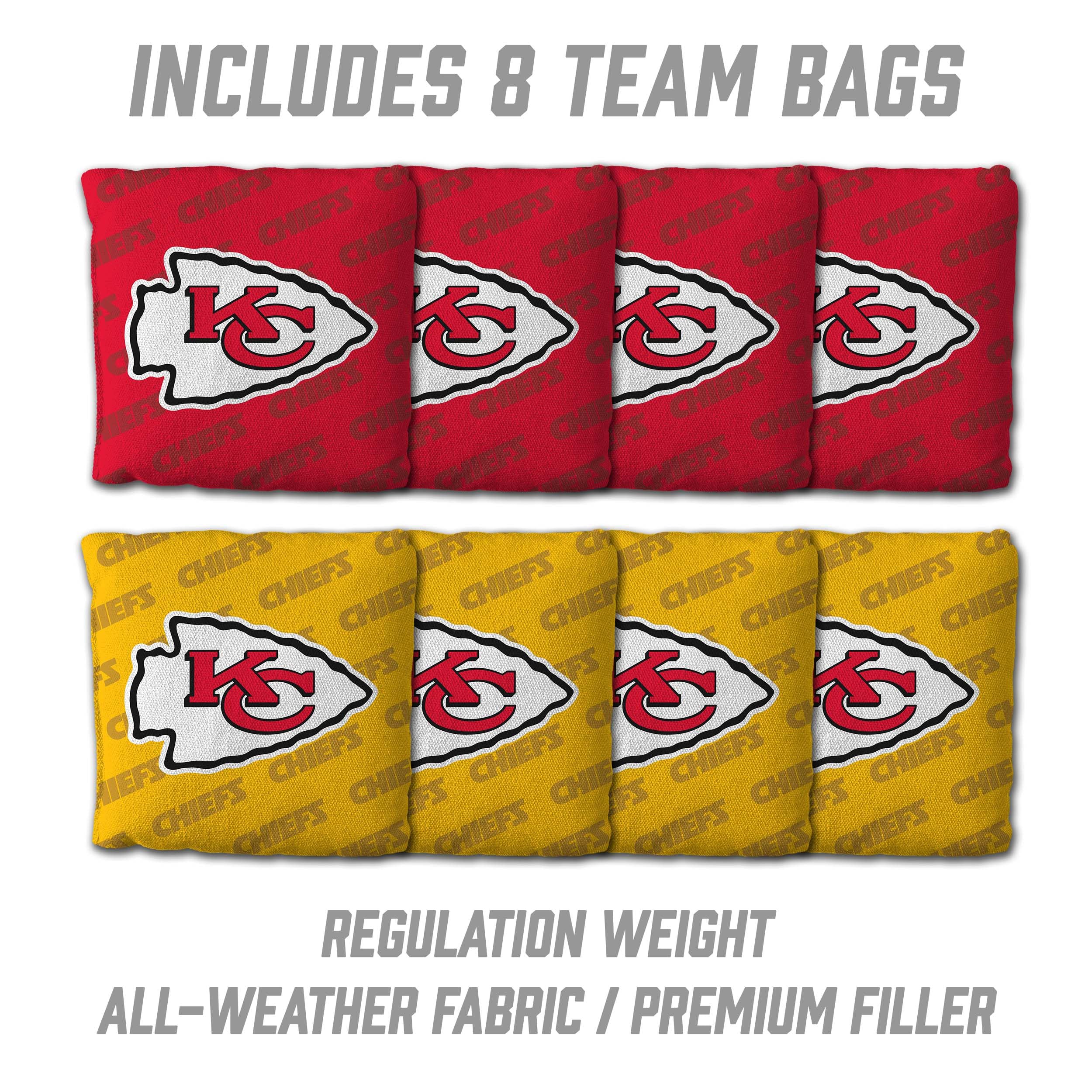YouTheFan NFL Kansas City Chiefs 2’ x 3’ Wood Cornhole Game with Logo Bags - Sports Collectibles, Sports Memorabilia, Sports Fan Shop, Sports Gifts