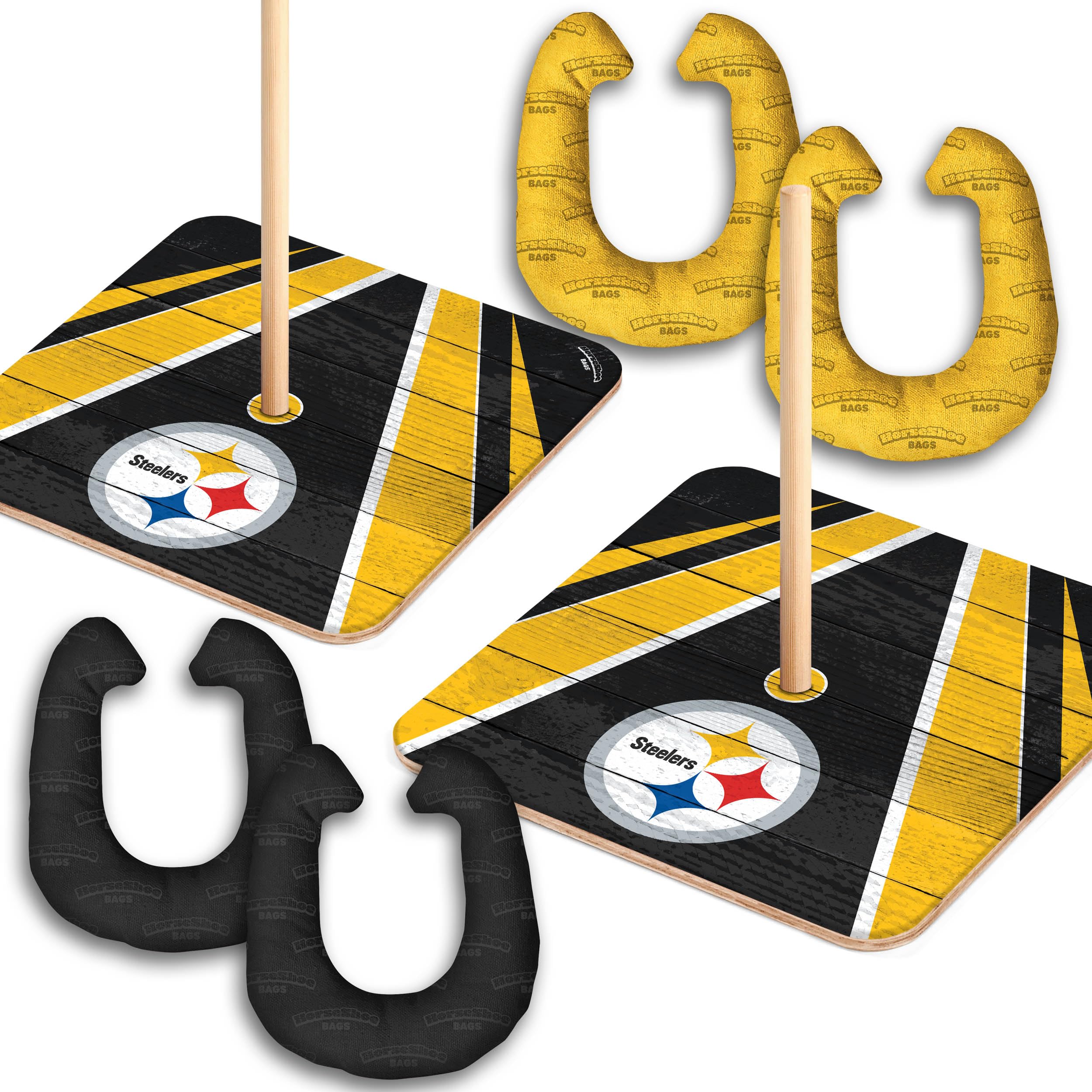 YouTheFan NFL Pittsburgh Steelers Horseshoe Bags Game - Sports Collectibles, Sports Memorabilia, Sports Fan Shop, Sports Gifts