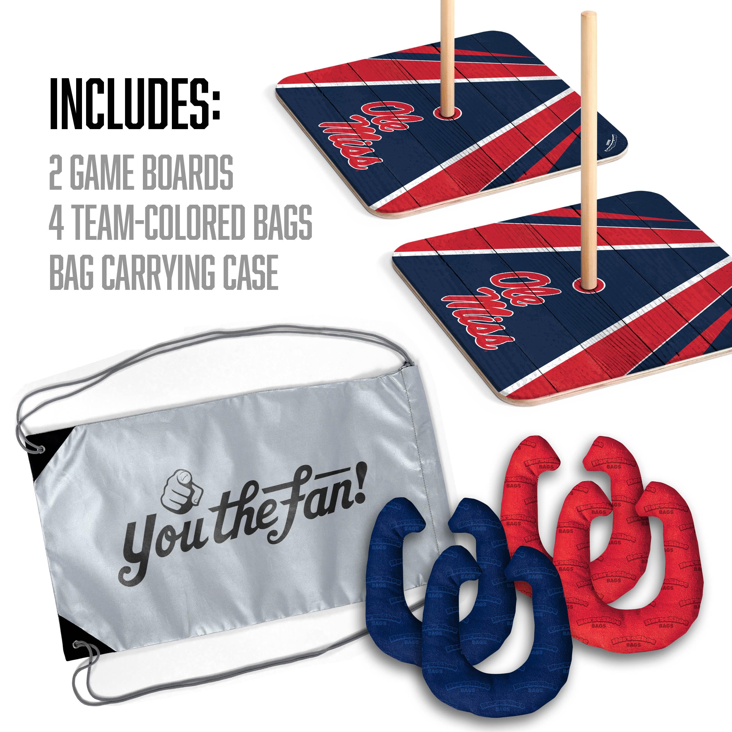 YouTheFan NCAA Mississippi Rebels Horseshoe Bags - Sports Collectibles, Sports Memorabilia, Sports Fan Shop, Sports Gifts