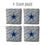 YouTheFan NFL Dallas Cowboys Cornhole Bags - 4PK - Grey - Sports Collectibles, Sports Memorabilia, Sports Fan Shop, Sports Gifts