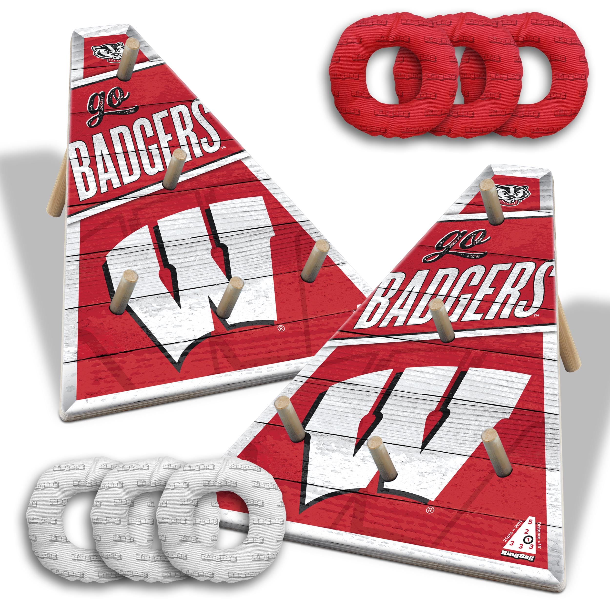 YouTheFan NCAA Wisconsin Badgers Ringbag - Sports Collectibles, Sports Memorabilia, Sports Fan Shop, Sports Gifts