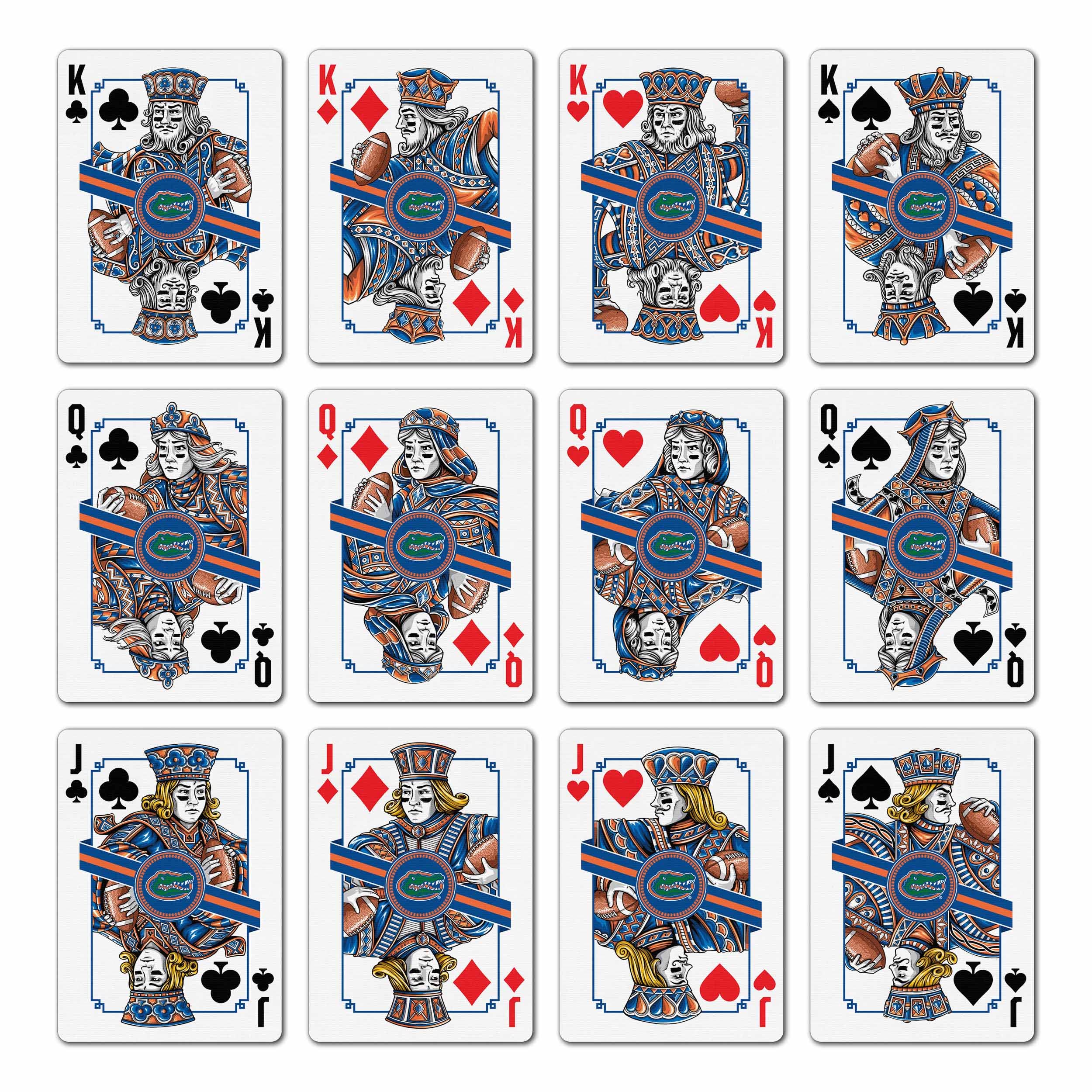 YouTheFan NCAA Florida Gators Classic Series Playing Cards, Team Colors - Sports Collectibles, Sports Memorabilia, Sports Fan Shop, Sports Gifts