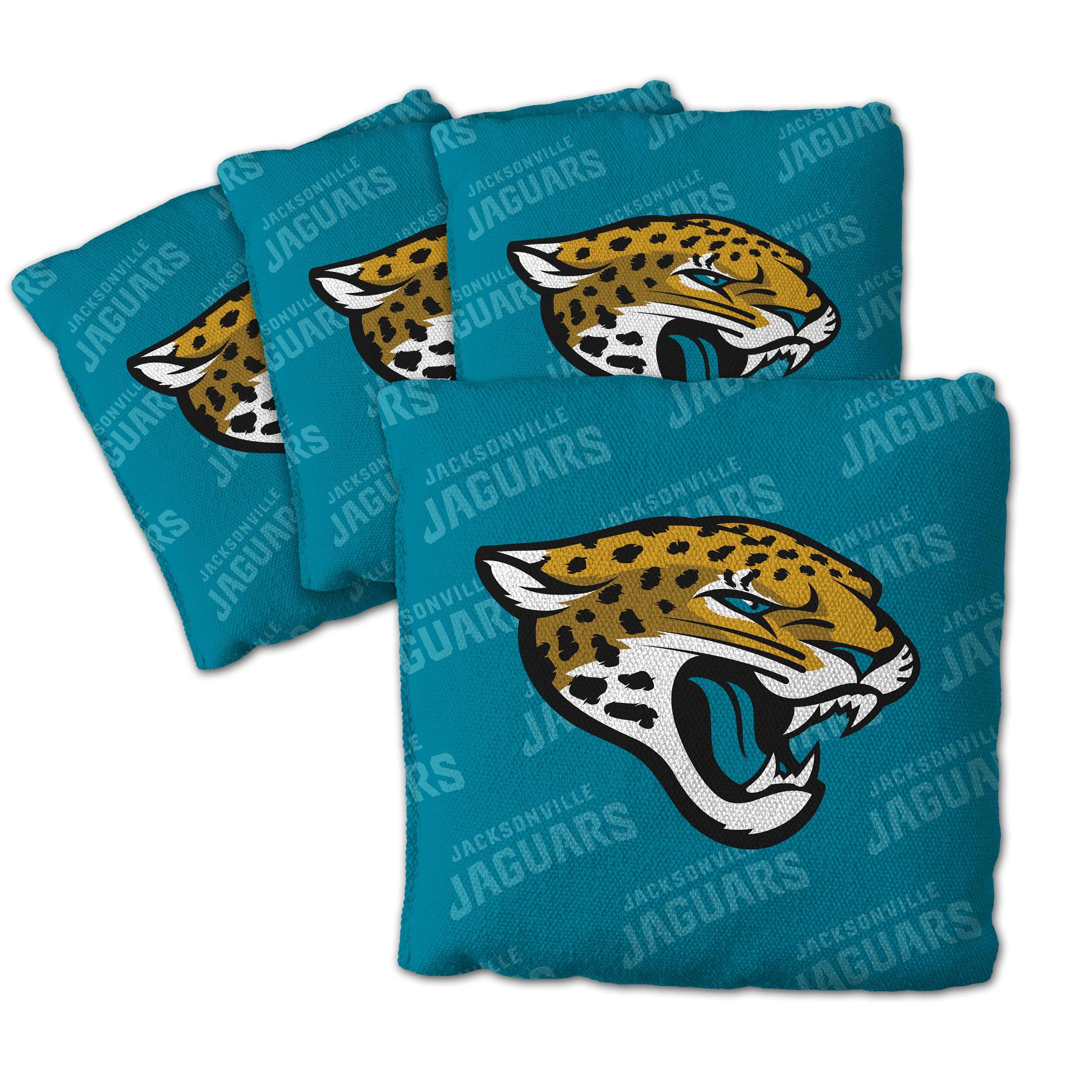 YouTheFan NFL Jacksonville Jaguars Cornhole Bags - 4PK - Teal - Sports Collectibles, Sports Memorabilia, Sports Fan Shop, Sports Gifts