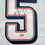 Framed Autographed/Signed Anthony Edwards 35x39 United States USA White Basketball Jersey PSA COA