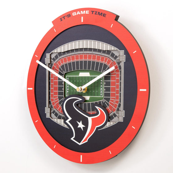 YouTheFan NFL Houston Texans 3D StadiumView Clock - Sports Collectibles, Sports Memorabilia, Sports Fan Shop, Sports Gifts