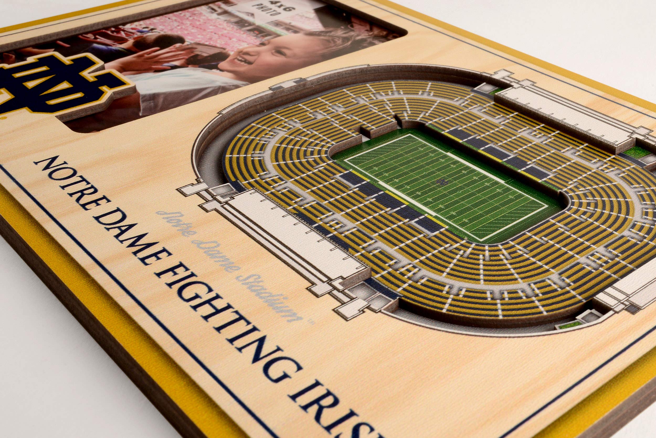 NCAA Notre Dame Fighting Irish 3D StadiumViews Picture Frame - Sports Collectibles, Sports Memorabilia, Sports Fan Shop, Sports Gifts