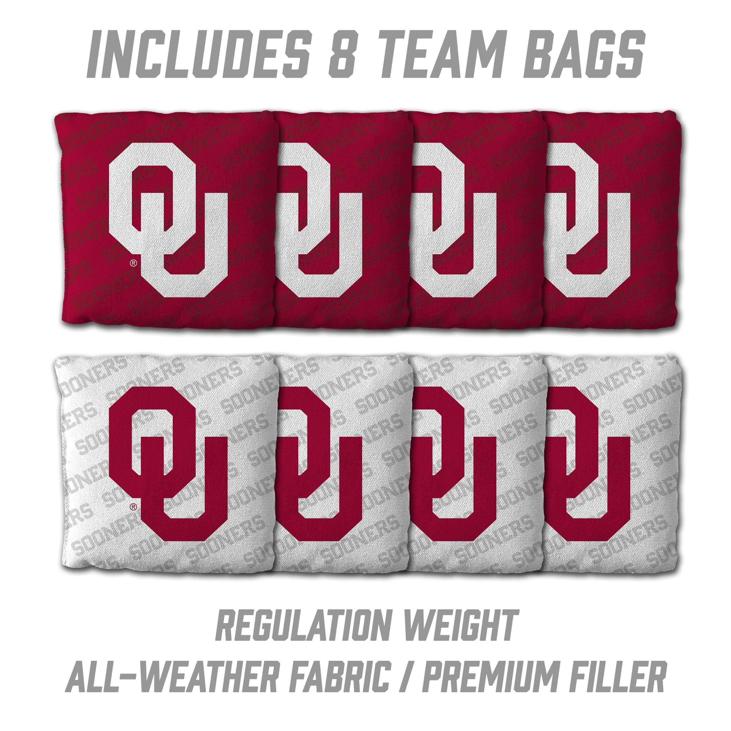 YouTheFan NCAA Oklahoma Sooners 2’ x 4’ Professional Wood Cornhole Game with Logo Bags - Sports Collectibles, Sports Memorabilia, Sports Fan Shop, Sports Gifts