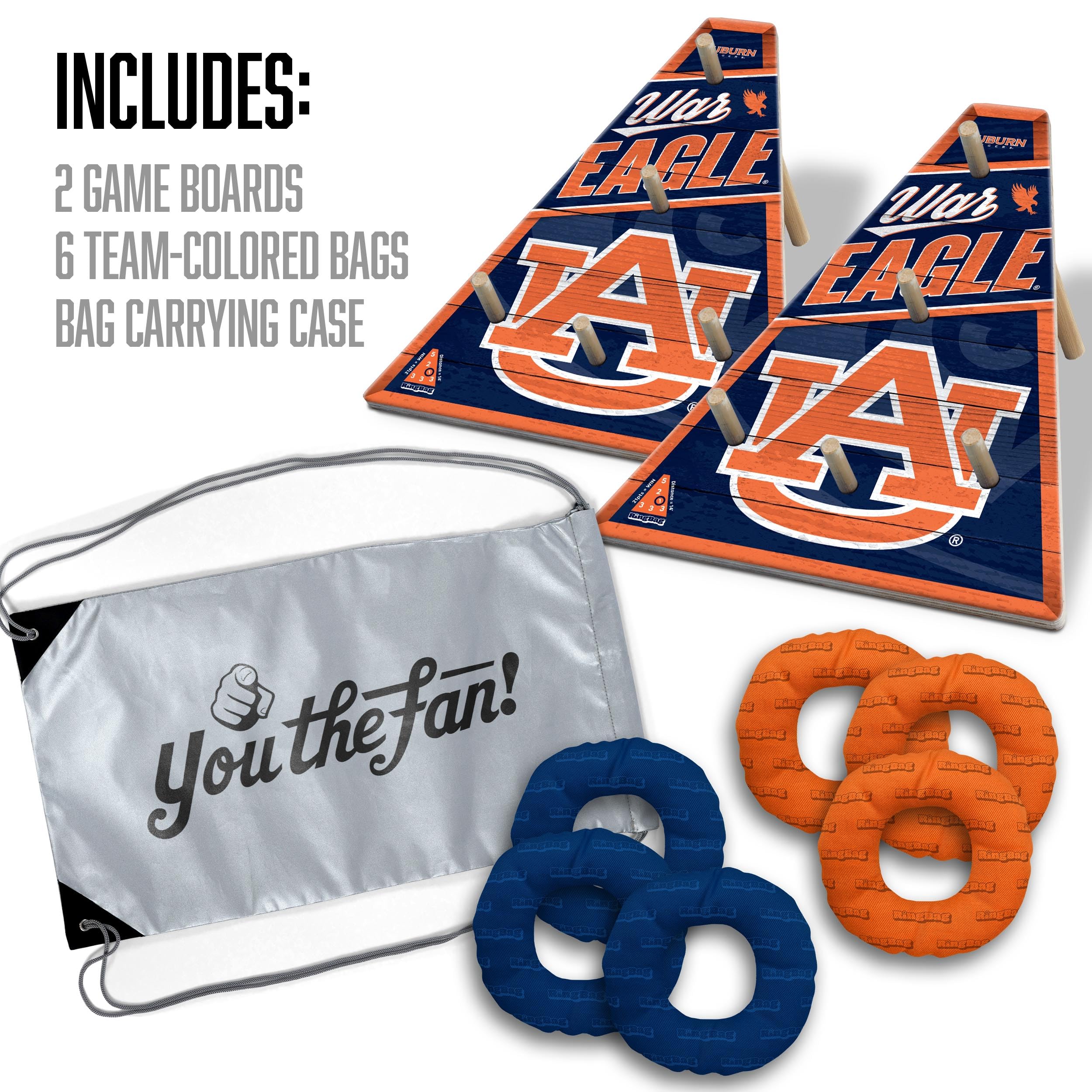 YouTheFan NCAA Auburn Tigers RingBag - Sports Collectibles, Sports Memorabilia, Sports Fan Shop, Sports Gifts