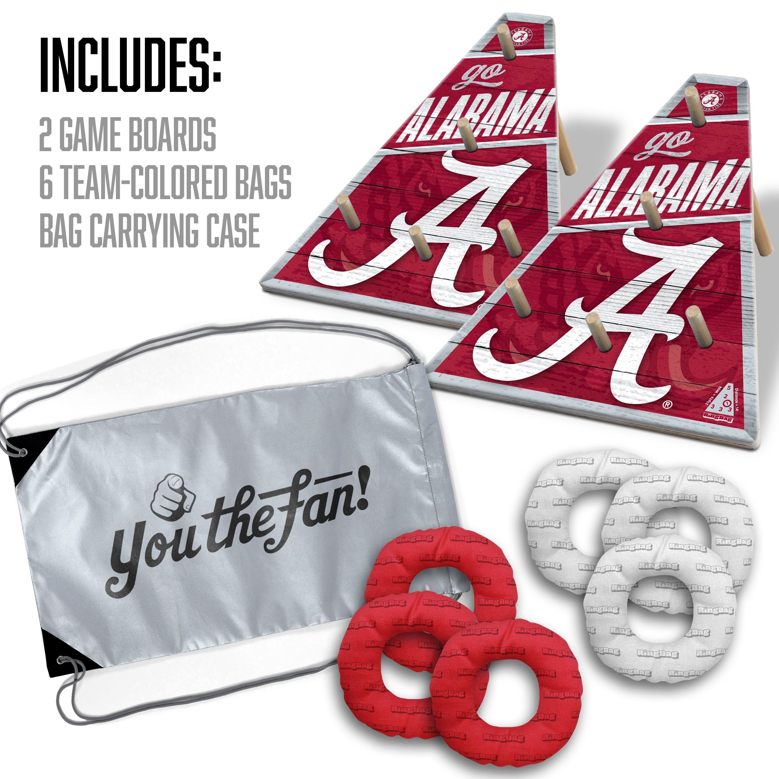 YouTheFan NCAA Alabama Crimson Tide RingBag - Sports Collectibles, Sports Memorabilia, Sports Fan Shop, Sports Gifts
