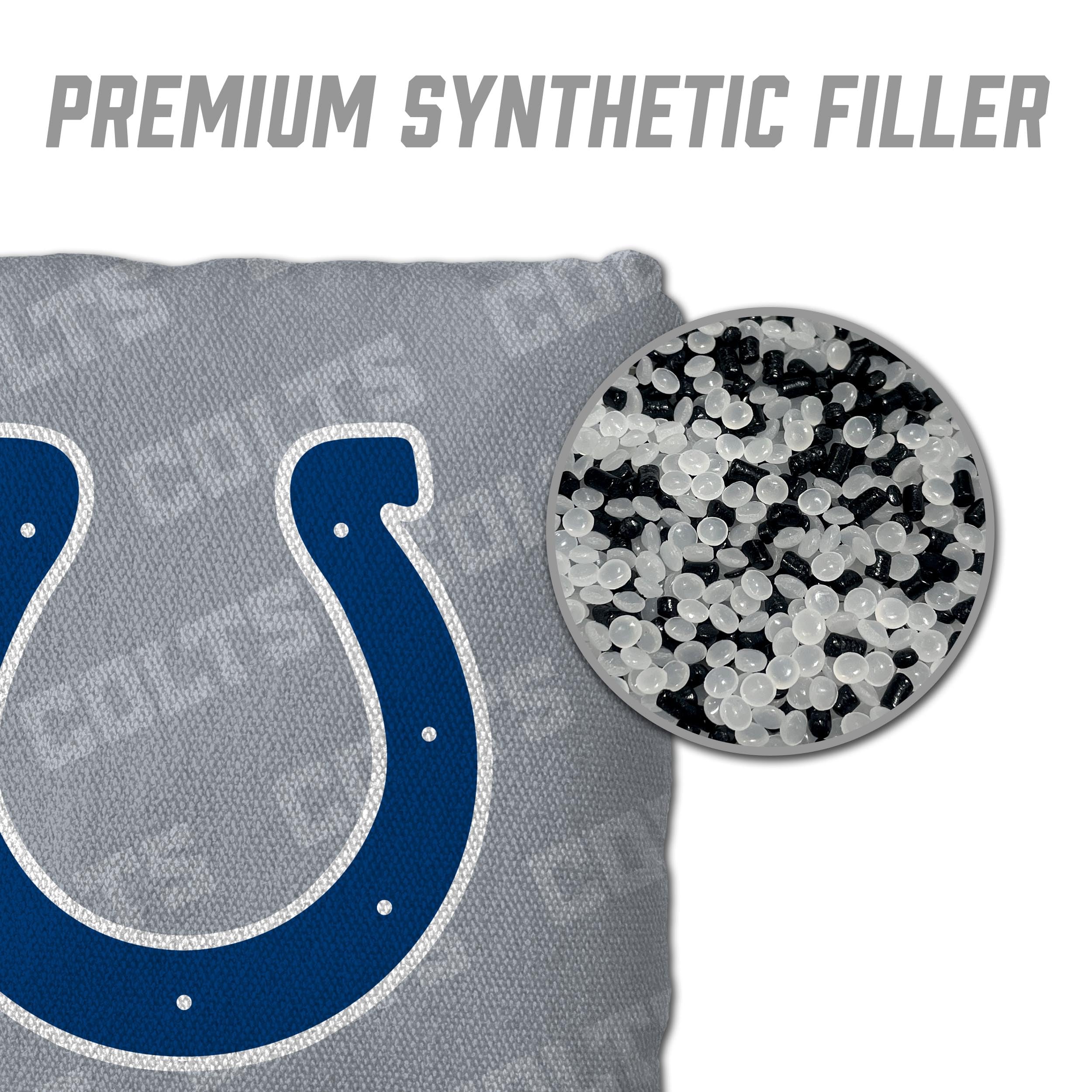 YouTheFan NFL Indianapolis Colts Cornhole Bags - 4PK - Grey - Sports Collectibles, Sports Memorabilia, Sports Fan Shop, Sports Gifts