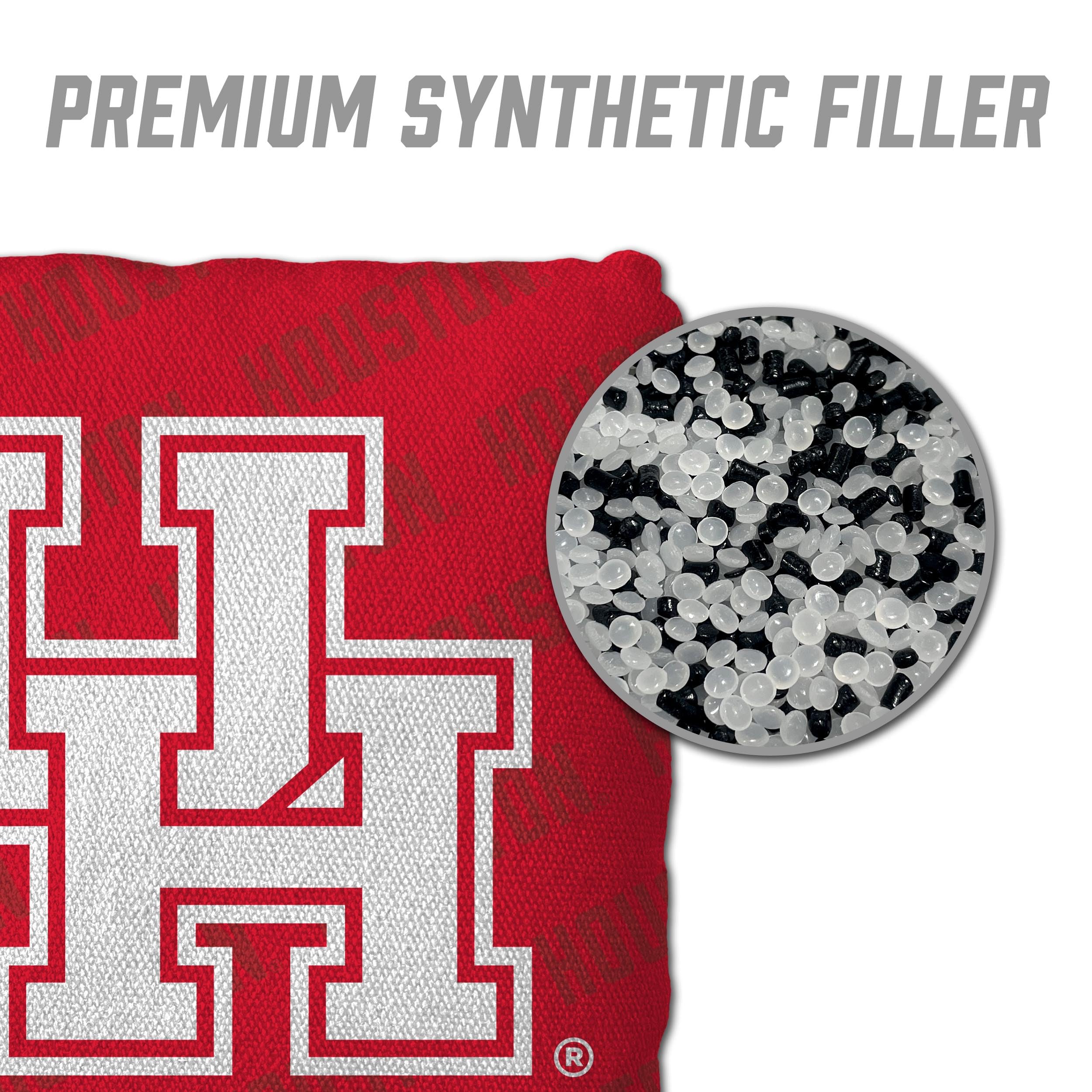 YouTheFan NCAA Houston Cougars Cornhole Bags - 4PK - Red - Sports Collectibles, Sports Memorabilia, Sports Fan Shop, Sports Gifts