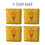 YouTheFan NCAA Arizona State Sun Devils Cornhole Bags - 4PK - Yellow - Sports Collectibles, Sports Memorabilia, Sports Fan Shop, Sports Gifts