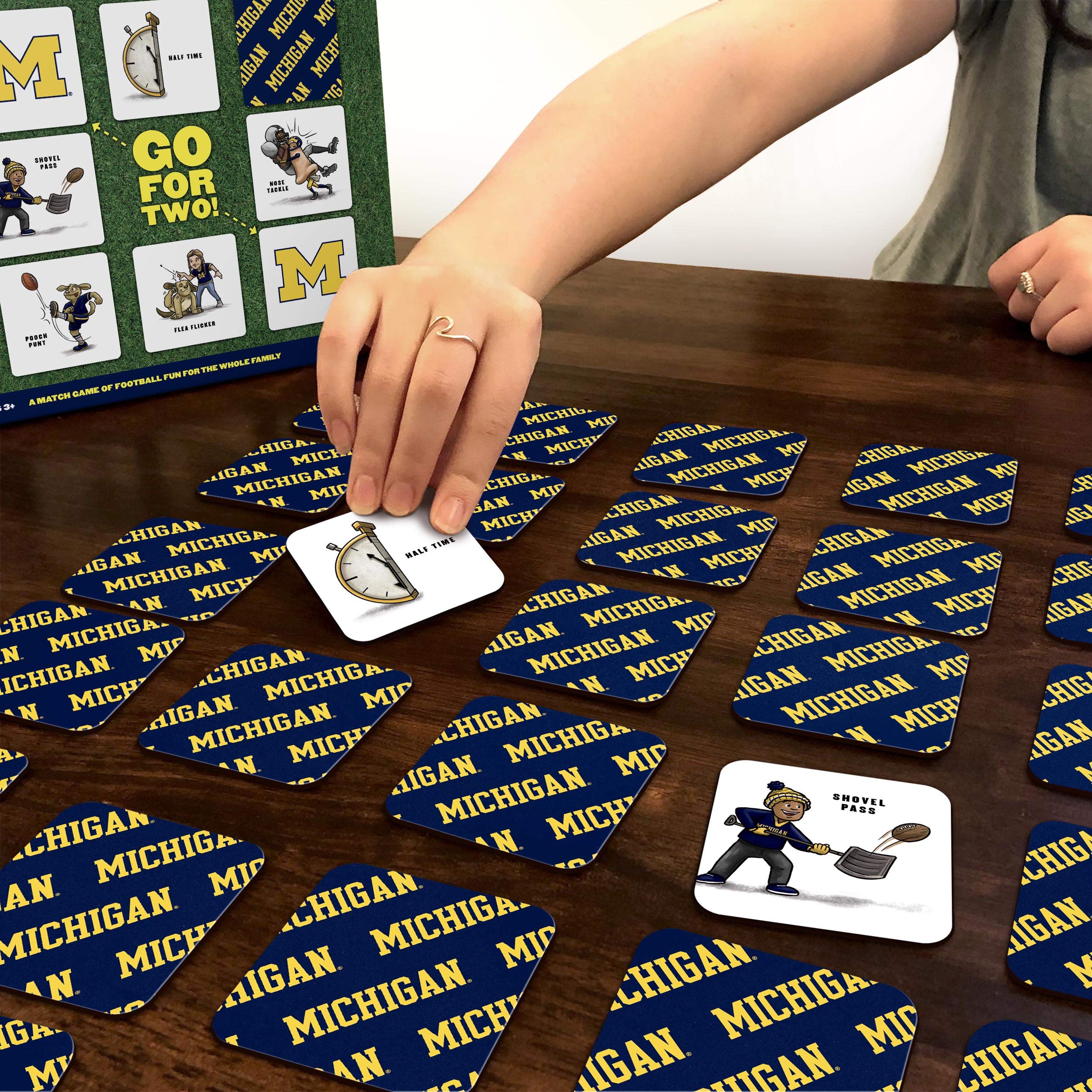 YouTheFan NCAA Michigan Wolverines Licensed Memory Match Game, Medium - Sports Collectibles, Sports Memorabilia, Sports Fan Shop, Sports Gifts