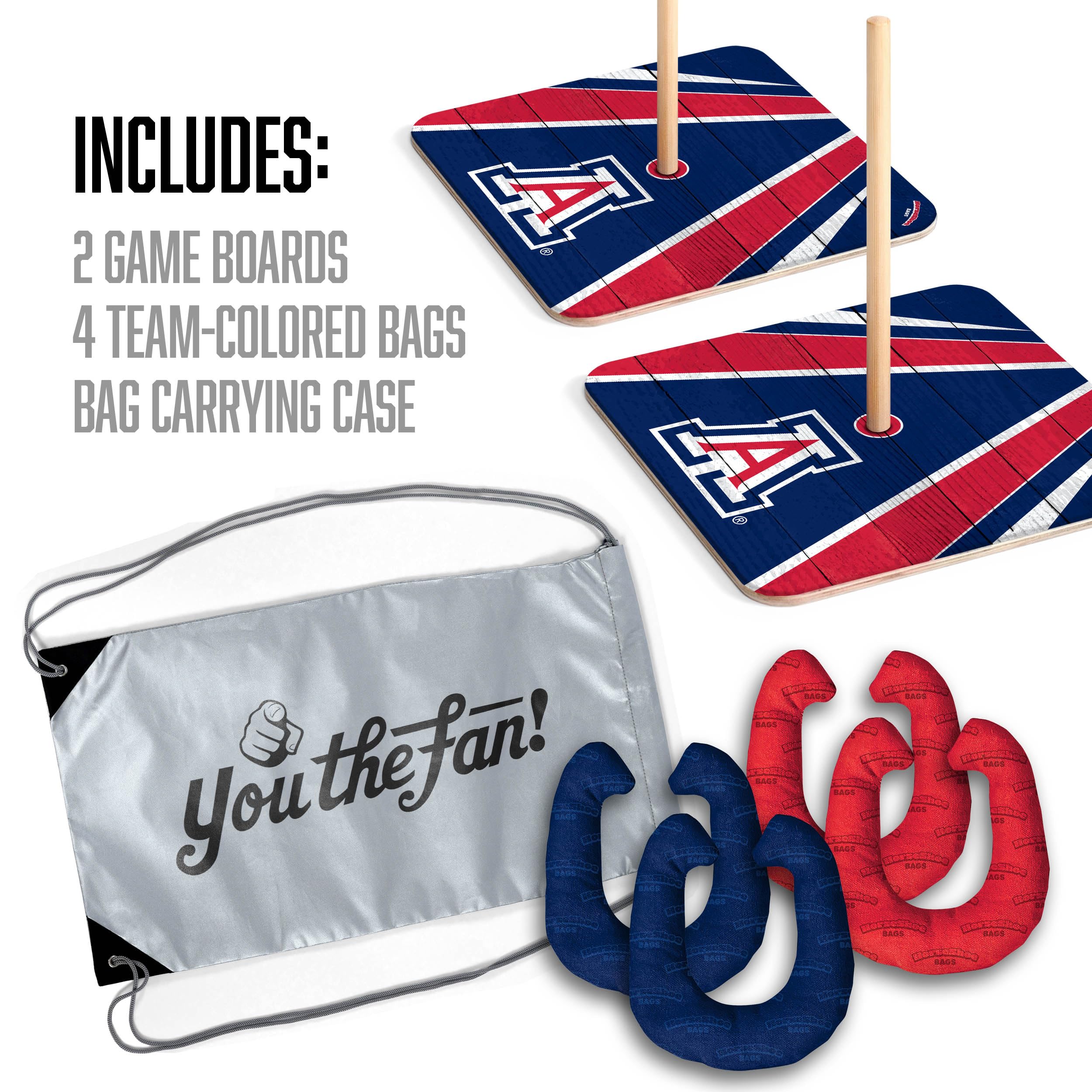 YouTheFan NCAA Arizona Wildcats Horseshoe Bags - Sports Collectibles, Sports Memorabilia, Sports Fan Shop, Sports Gifts