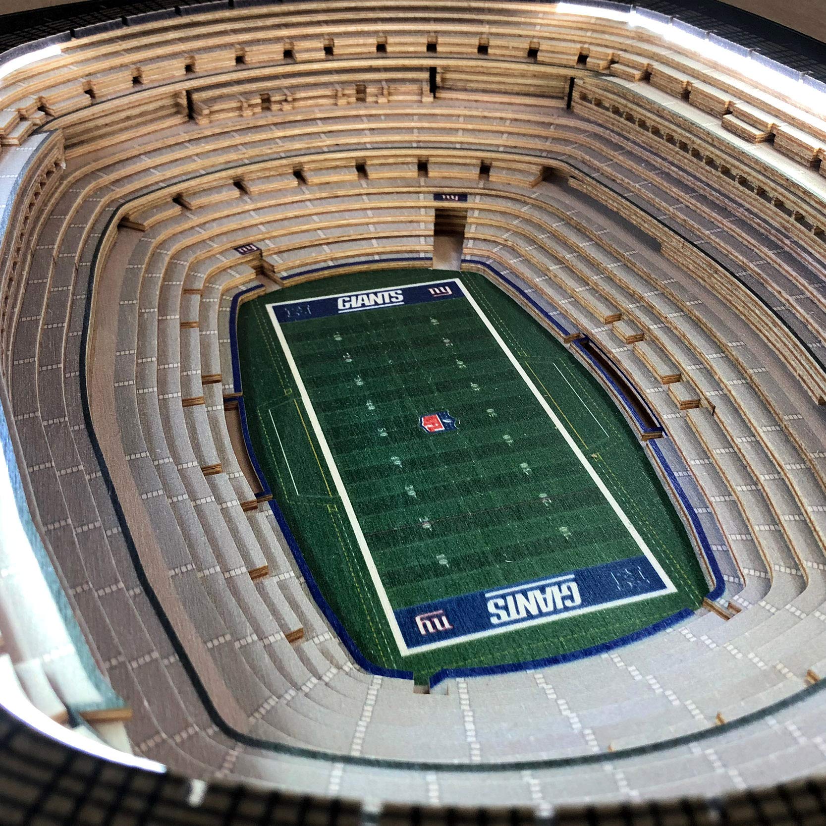 YouTheFan NFL New York Giants 25-Layer StadiumView Lighted End Table - Sports Collectibles, Sports Memorabilia, Sports Fan Shop, Sports Gifts