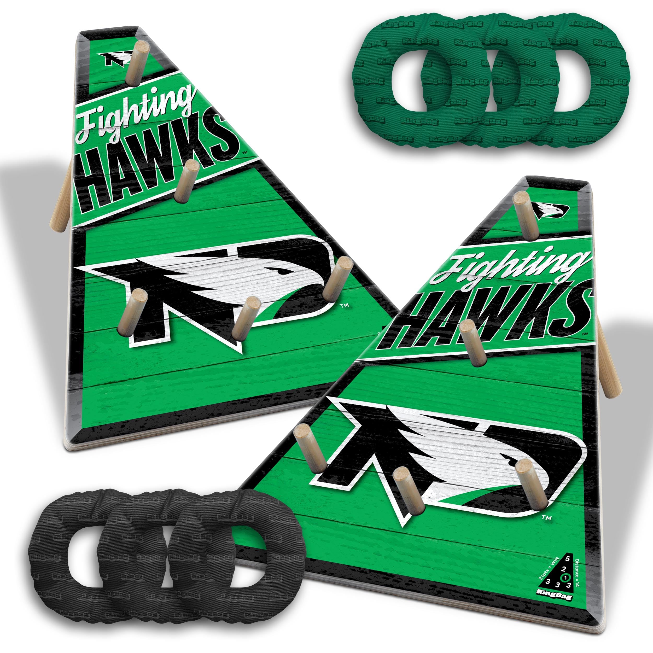 YouTheFan NCAA North Dakota Fighting Hawk RingBag - Sports Collectibles, Sports Memorabilia, Sports Fan Shop, Sports Gifts