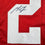 Framed Autographed/Signed Melvin Gordon 35x39 Wisconsin Red College Football Jersey JSA COA
