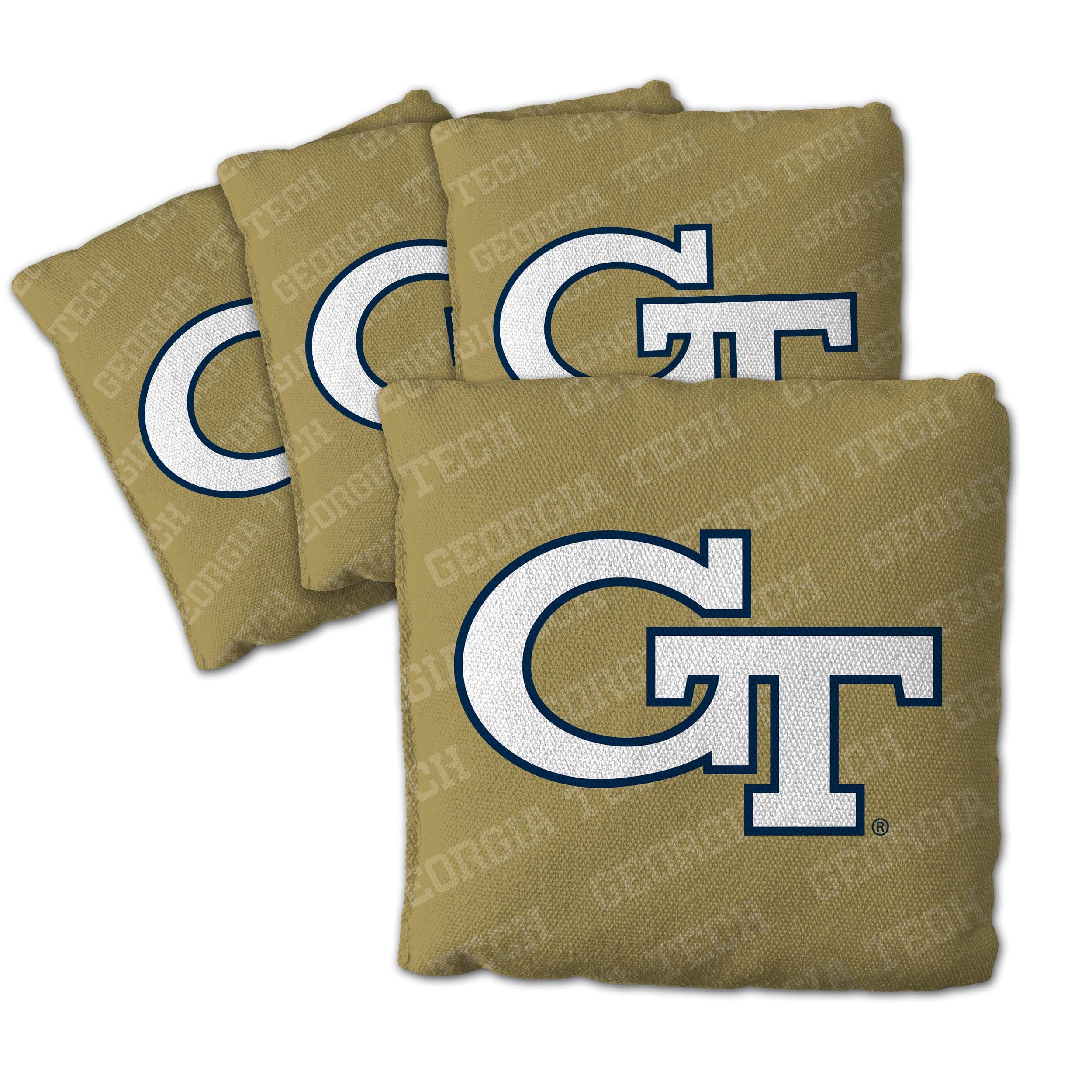 YouTheFan NCAA Georgia Tech Yellow Jackets Cornhole Bags - 4PK - Gold - Sports Collectibles, Sports Memorabilia, Sports Fan Shop, Sports Gifts