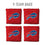 YouTheFan NFL Buffalo Bills Cornhole Bags - 4PK - Red - Sports Collectibles, Sports Memorabilia, Sports Fan Shop, Sports Gifts