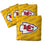 YouTheFan NFL Kansas City Chiefs Cornhole Bags - 4PK - Yellow - Sports Collectibles, Sports Memorabilia, Sports Fan Shop, Sports Gifts