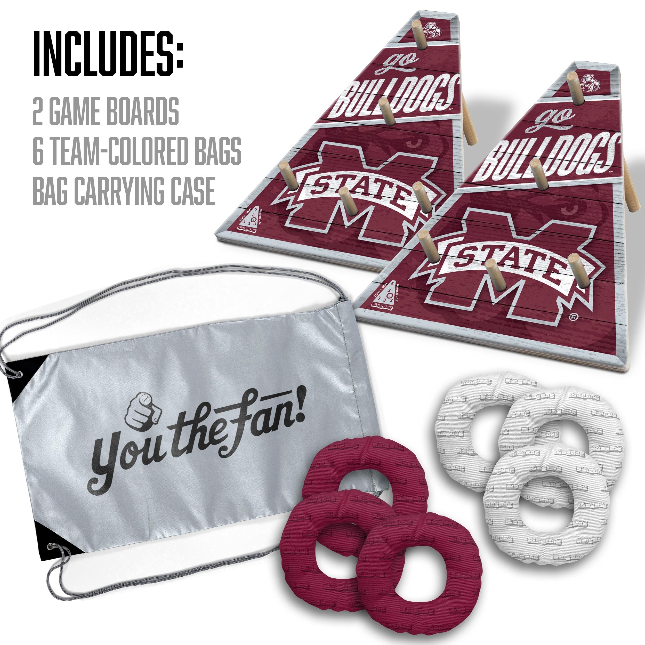 YouTheFan NCAA Mississippi State Bulldogs RingBag - Sports Collectibles, Sports Memorabilia, Sports Fan Shop, Sports Gifts