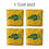 YouTheFan NCAA North Dakota State Bison Cornhole Bags - 4PK - Yellow - Sports Collectibles, Sports Memorabilia, Sports Fan Shop, Sports Gifts