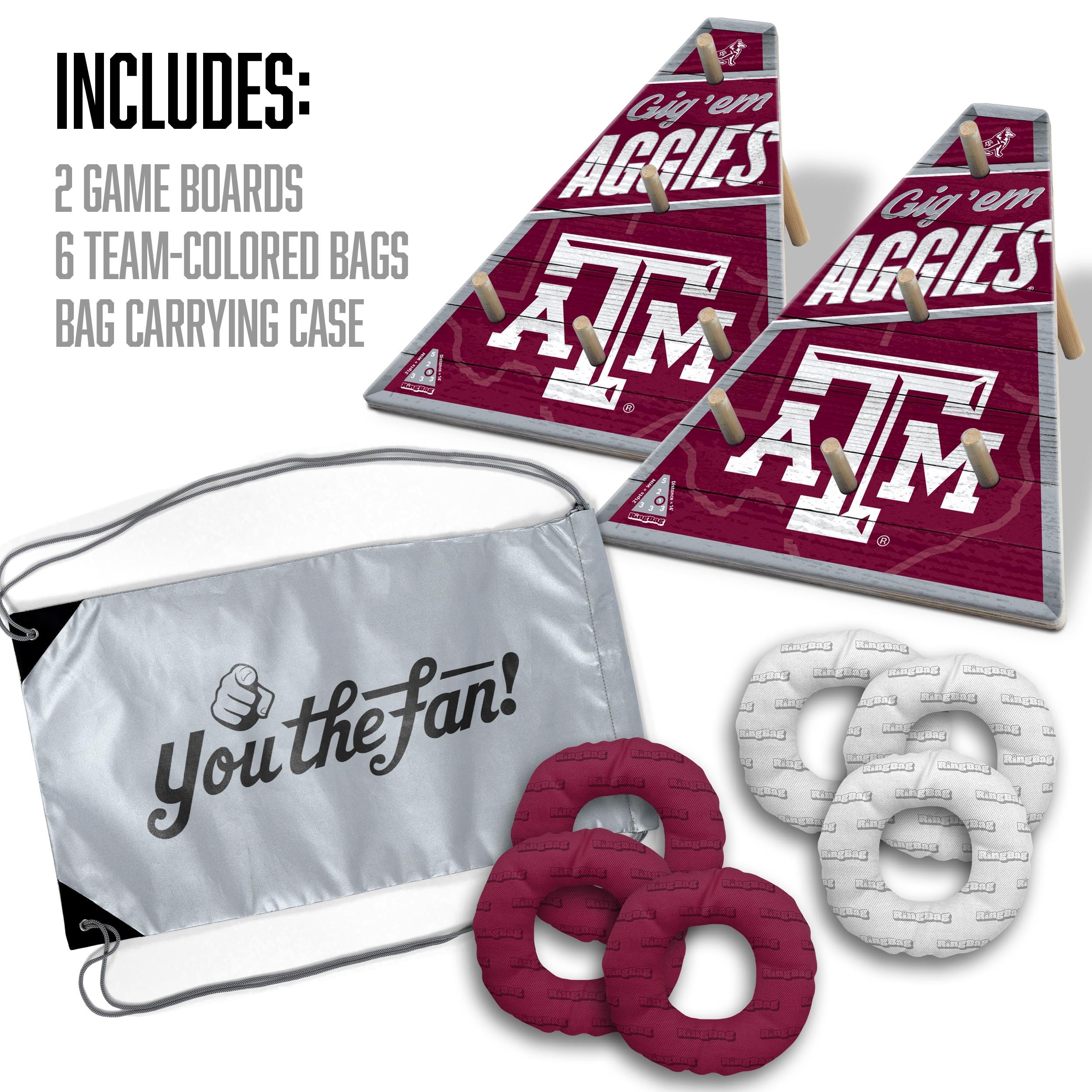YouTheFan NCAA Texas A&M Aggies RingBag - Sports Collectibles, Sports Memorabilia, Sports Fan Shop, Sports Gifts