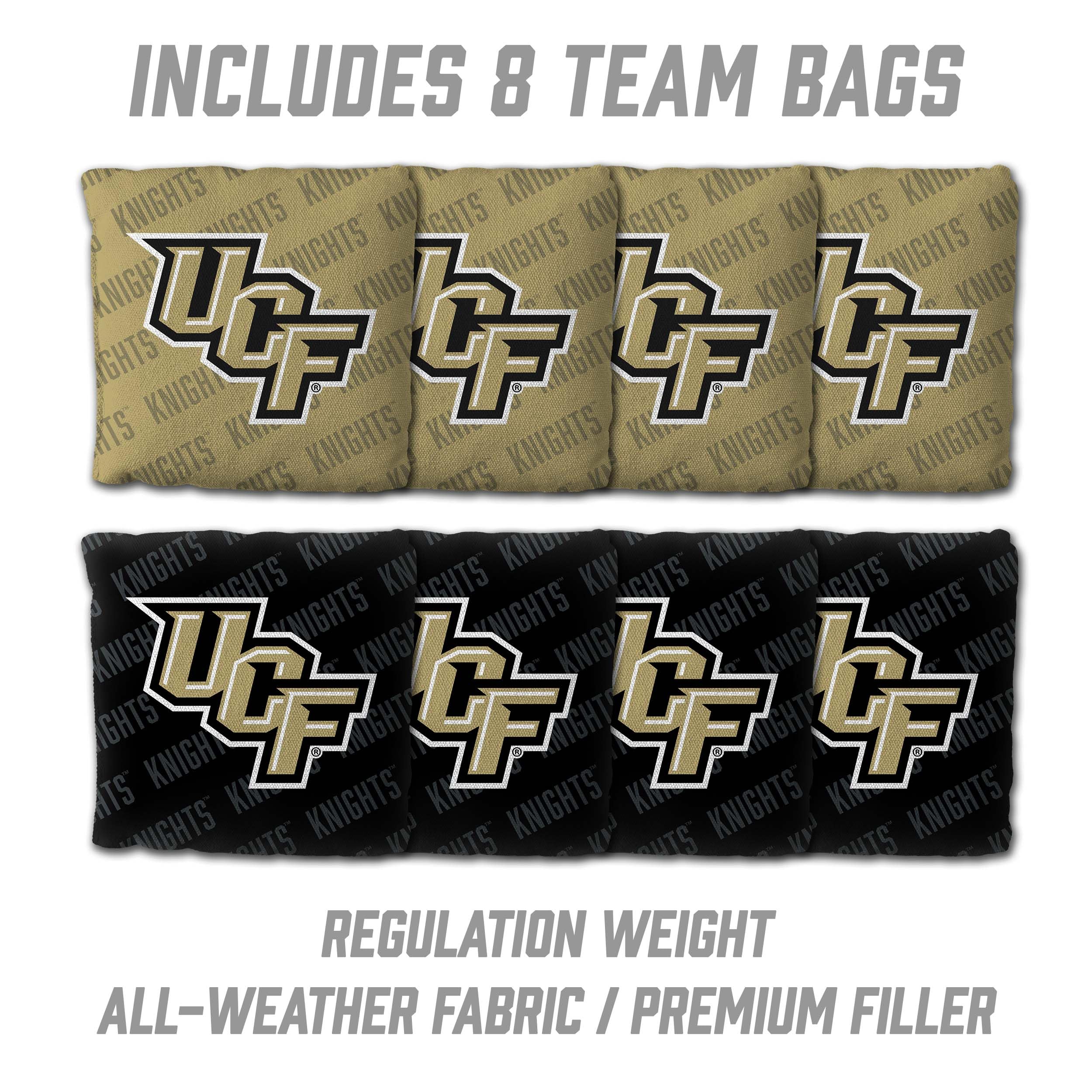 YouTheFan NCAA Central Florida Knights 2’ x 4’ Professional Wood Cornhole Game with Logo Bags - Sports Collectibles, Sports Memorabilia, Sports Fan Shop, Sports Gifts