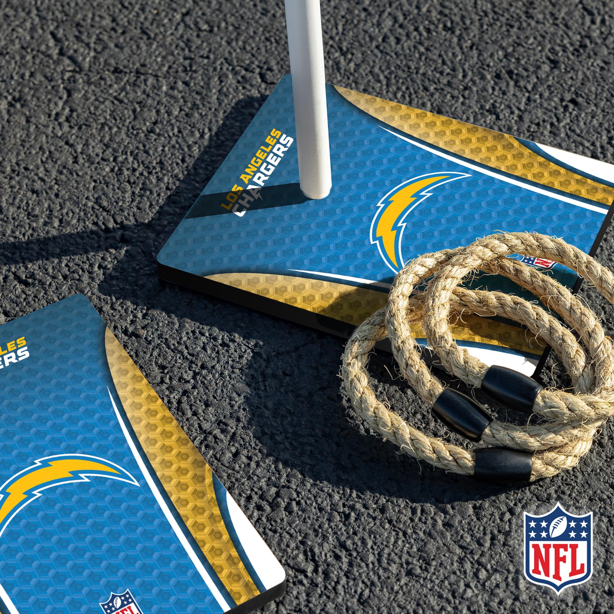 Wild Sports NFL Quoits Set with Direct Print HD Team Graphics – Tailgate Ring Toss Game – Great Gift for Any Football Fan! Ring Toss Family Outdoor Games for The Beach, BBQ, or Tailgate Party - Sports Collectibles, Sports Memorabilia, Sports Fan Shop, Sports Gifts