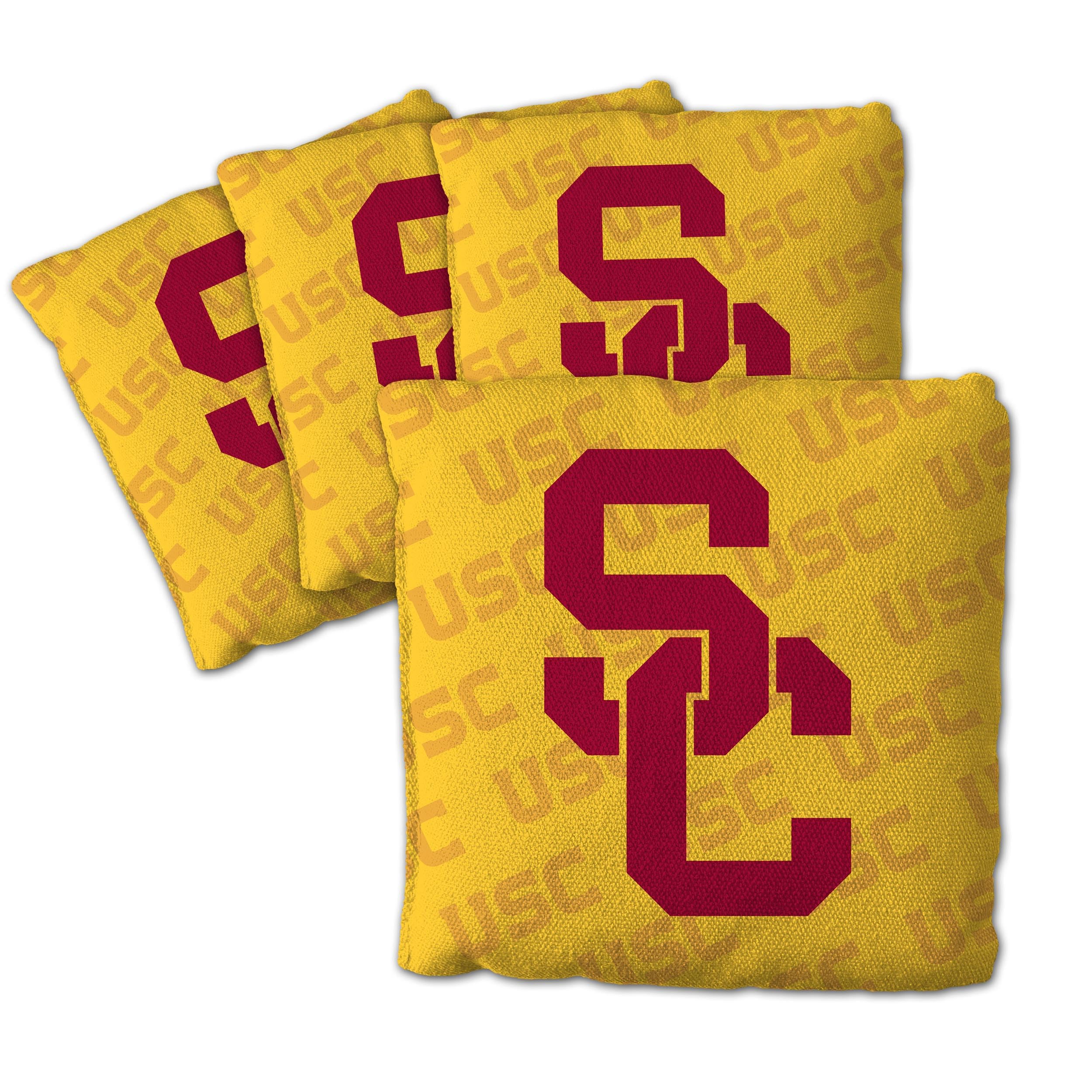 YouTheFan NCAA USC Trojans Cornhole Bags - 4PK - Yellow - Sports Collectibles, Sports Memorabilia, Sports Fan Shop, Sports Gifts