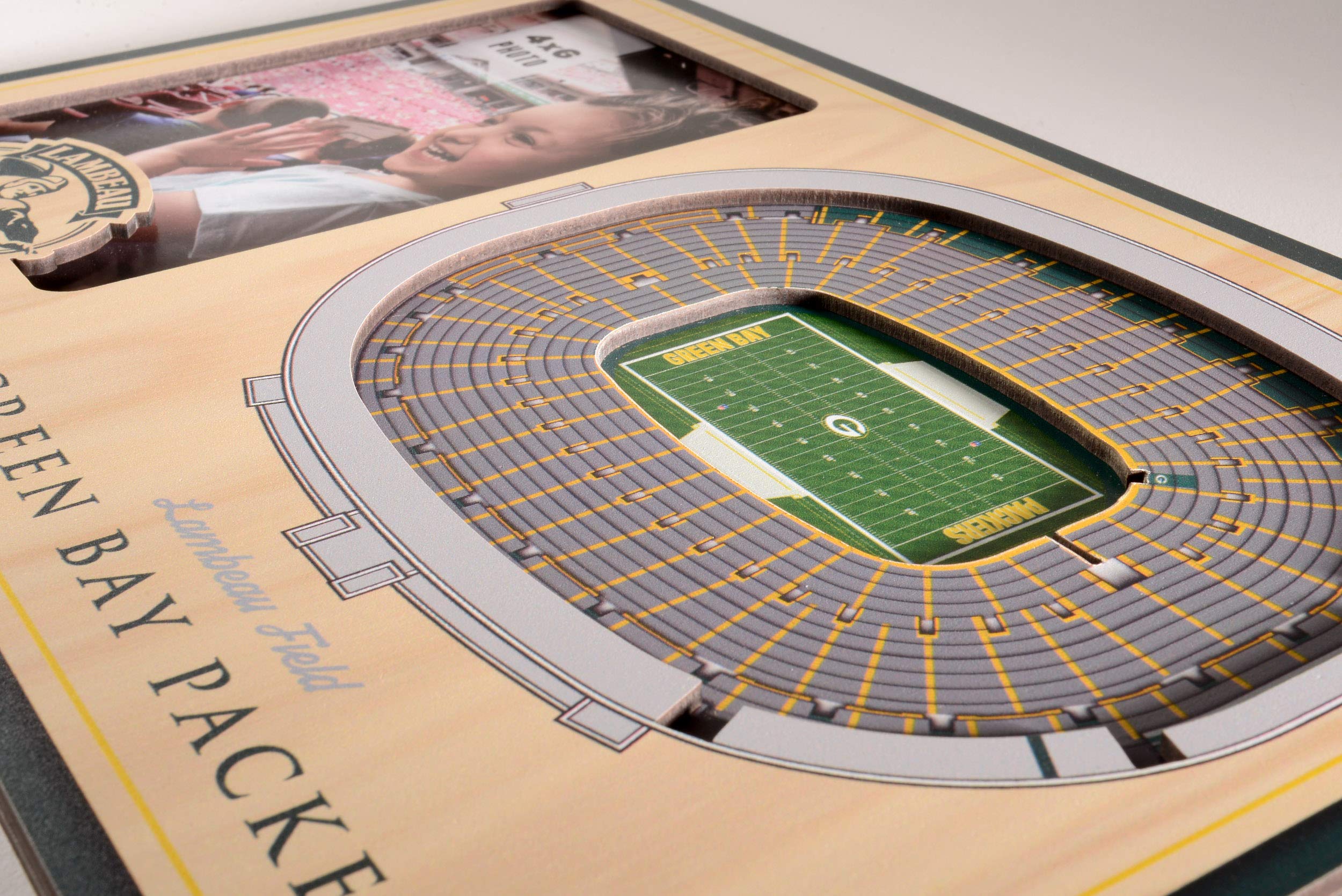 YouTheFan NFL Green Bay Packers 3D StadiumViews Picture Frame - Sports Collectibles, Sports Memorabilia, Sports Fan Shop, Sports Gifts