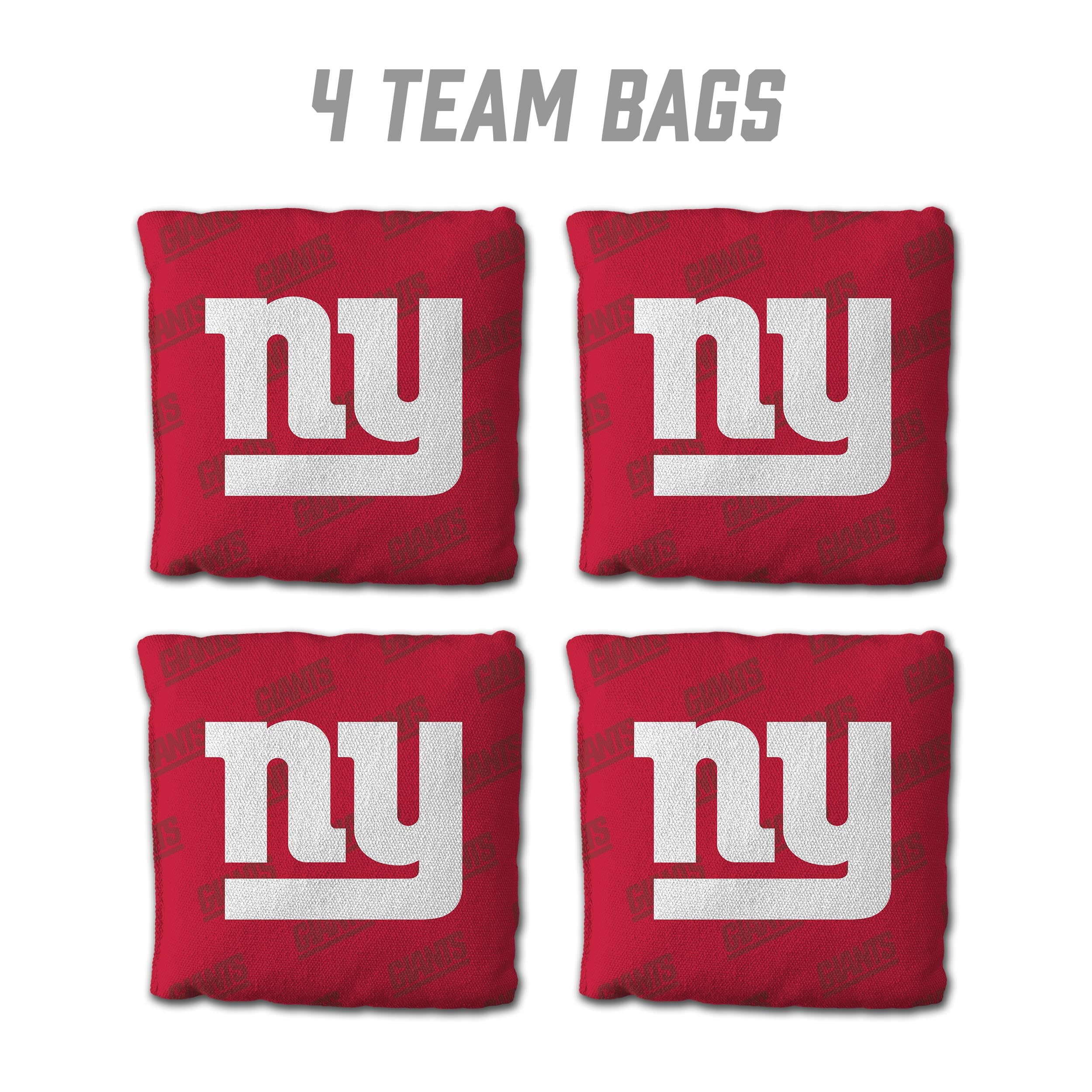 YouTheFan NFL New York Giants Cornhole Bags - 4PK - Red - Sports Collectibles, Sports Memorabilia, Sports Fan Shop, Sports Gifts