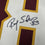 Framed Autographed/Signed Ricky Sanders 35x39 Washington Burgundy Football Jersey JSA COA