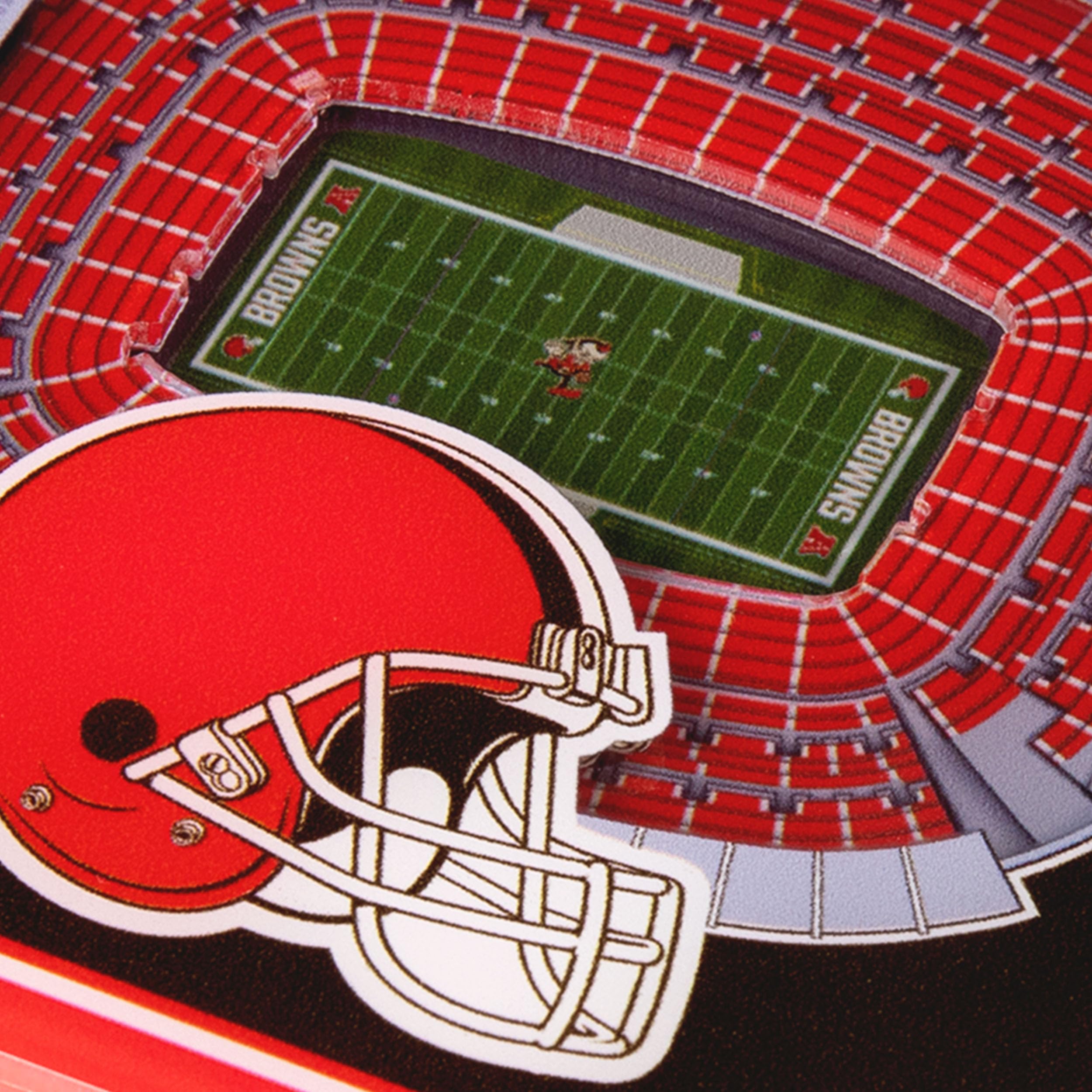 YouTheFan NFL Cleveland Browns Licensed Fan Cribbage Wood Board Game - Sports Collectibles, Sports Memorabilia, Sports Fan Shop, Sports Gifts