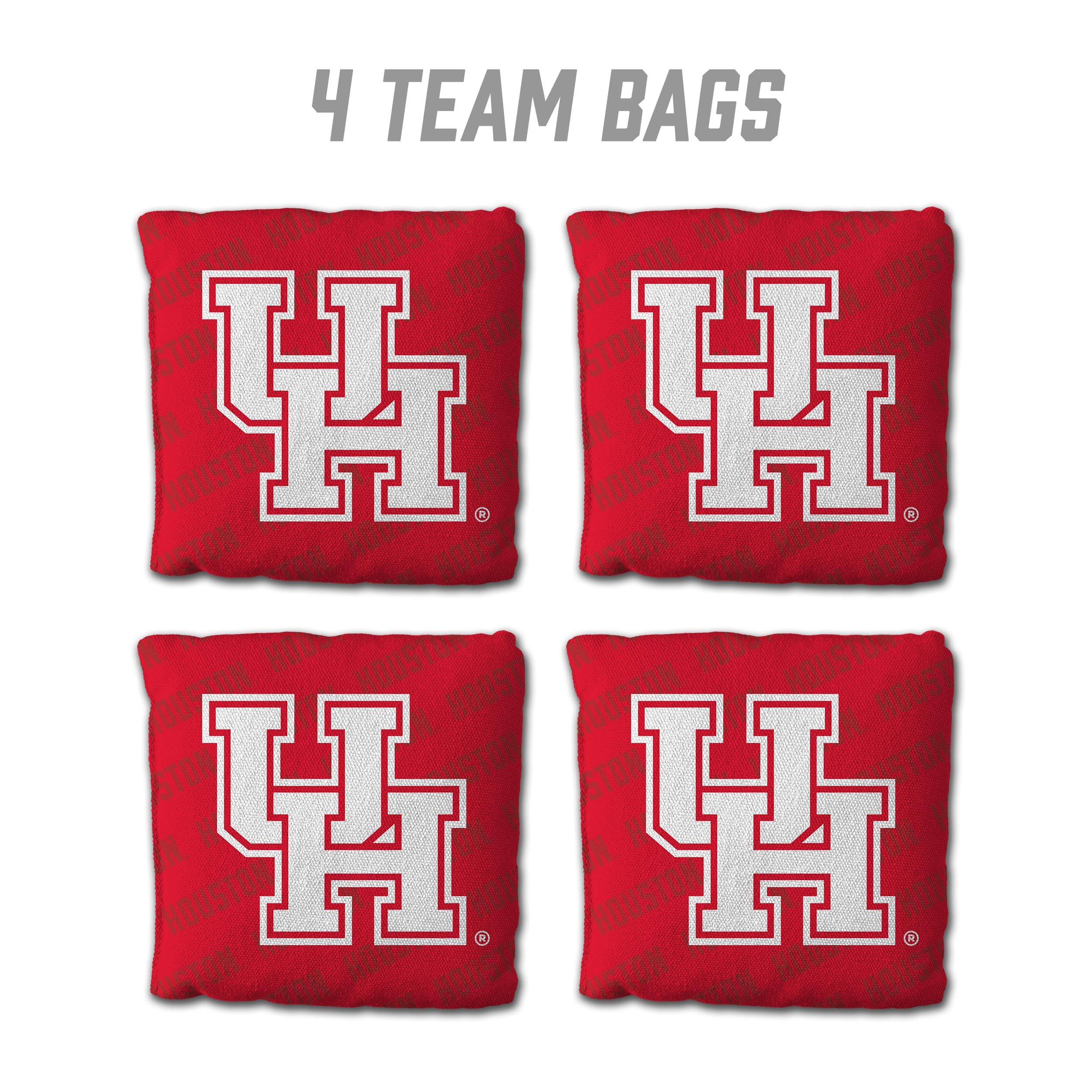 YouTheFan NCAA Houston Cougars Cornhole Bags - 4PK - Red - Sports Collectibles, Sports Memorabilia, Sports Fan Shop, Sports Gifts