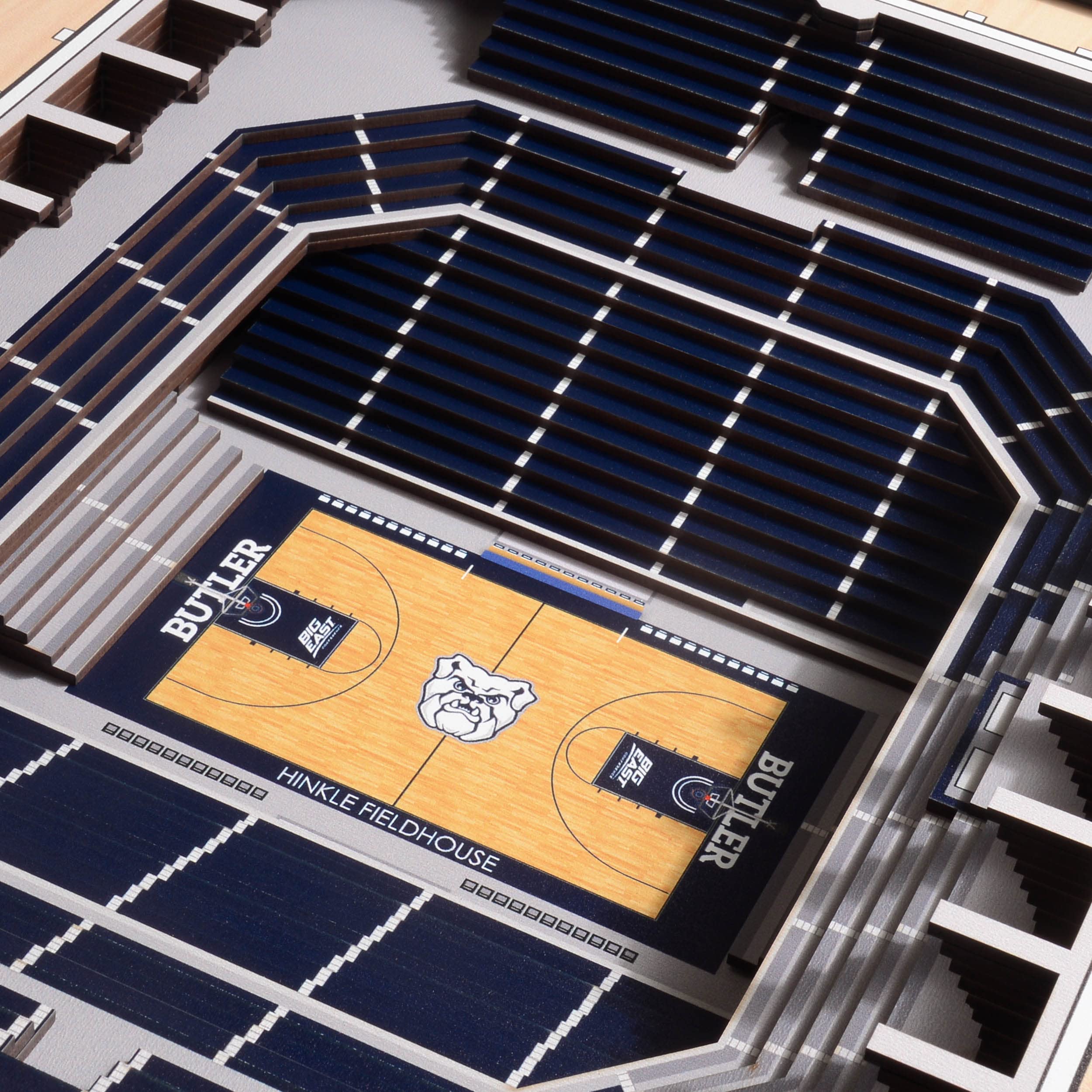 YouTheFan NCAA Butler Bulldogs 25-Layer StadiumViews 3D Wall Art - Hinkle Fieldhouse - Sports Collectibles, Sports Memorabilia, Sports Fan Shop, Sports Gifts