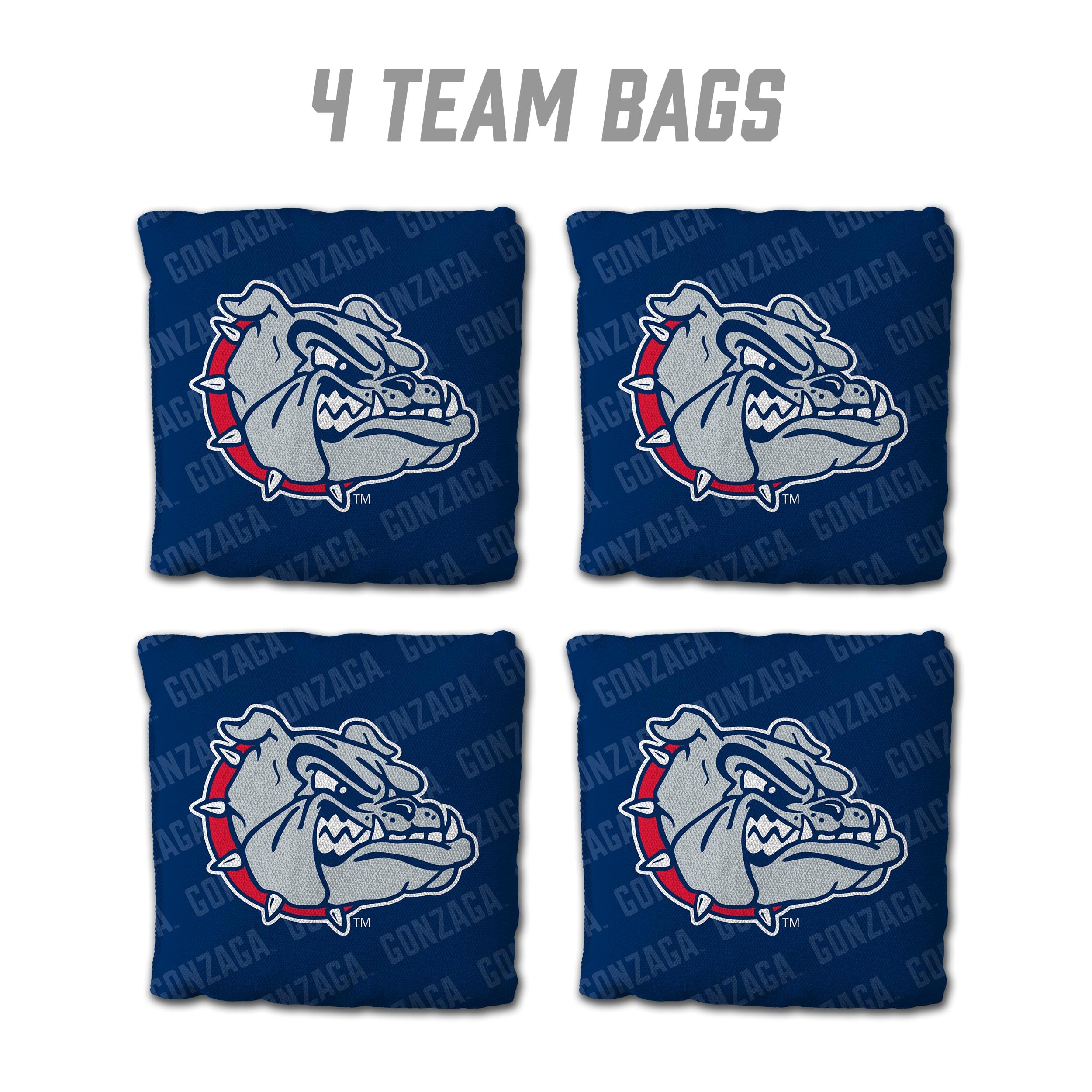 YouTheFan NCAA Gonzaga Bulldogs Cornhole Bags - 4PK - Blue - Sports Collectibles, Sports Memorabilia, Sports Fan Shop, Sports Gifts
