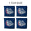 YouTheFan NCAA Gonzaga Bulldogs Cornhole Bags - 4PK - Blue - Sports Collectibles, Sports Memorabilia, Sports Fan Shop, Sports Gifts