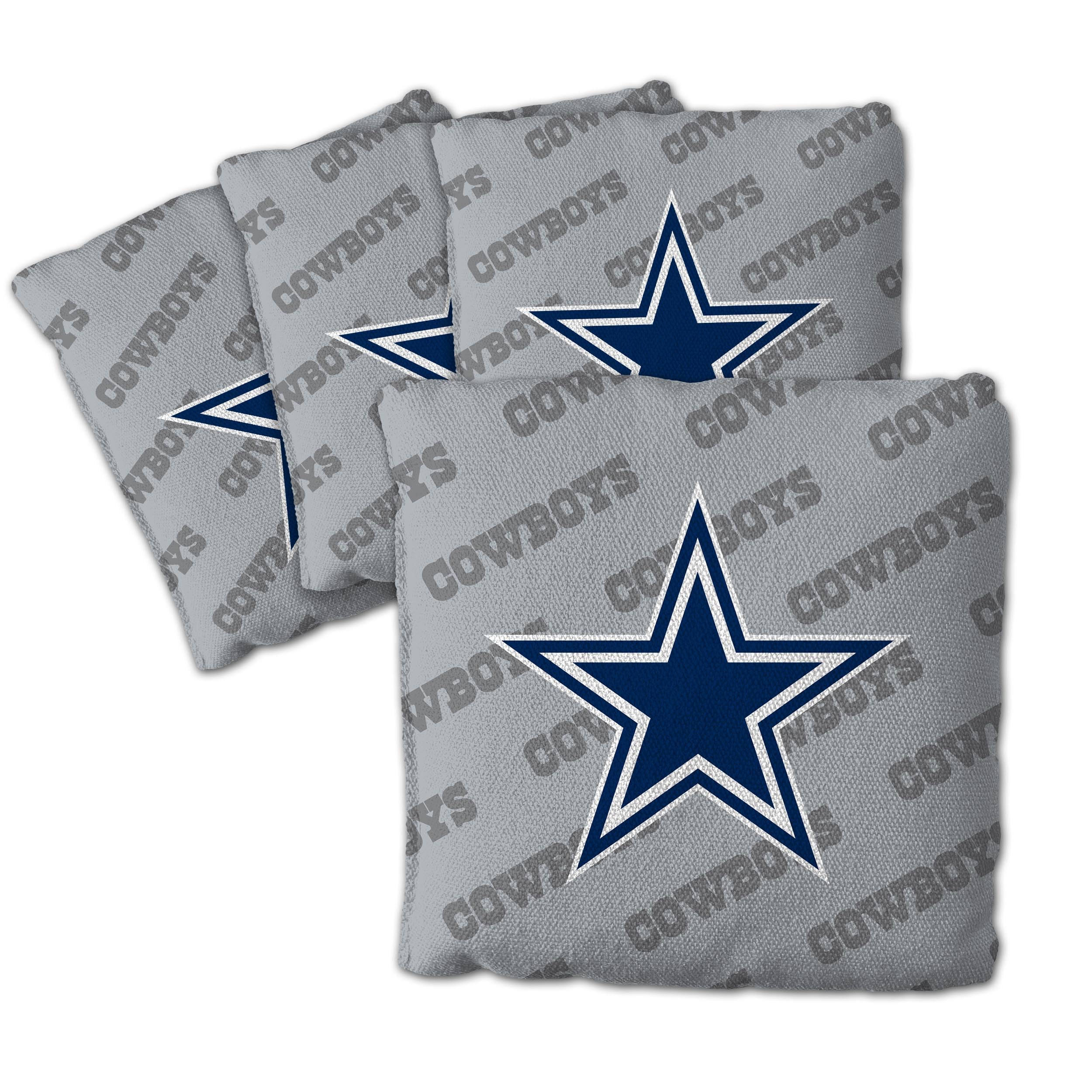 YouTheFan NFL Dallas Cowboys Cornhole Bags - 4PK - Grey - Sports Collectibles, Sports Memorabilia, Sports Fan Shop, Sports Gifts