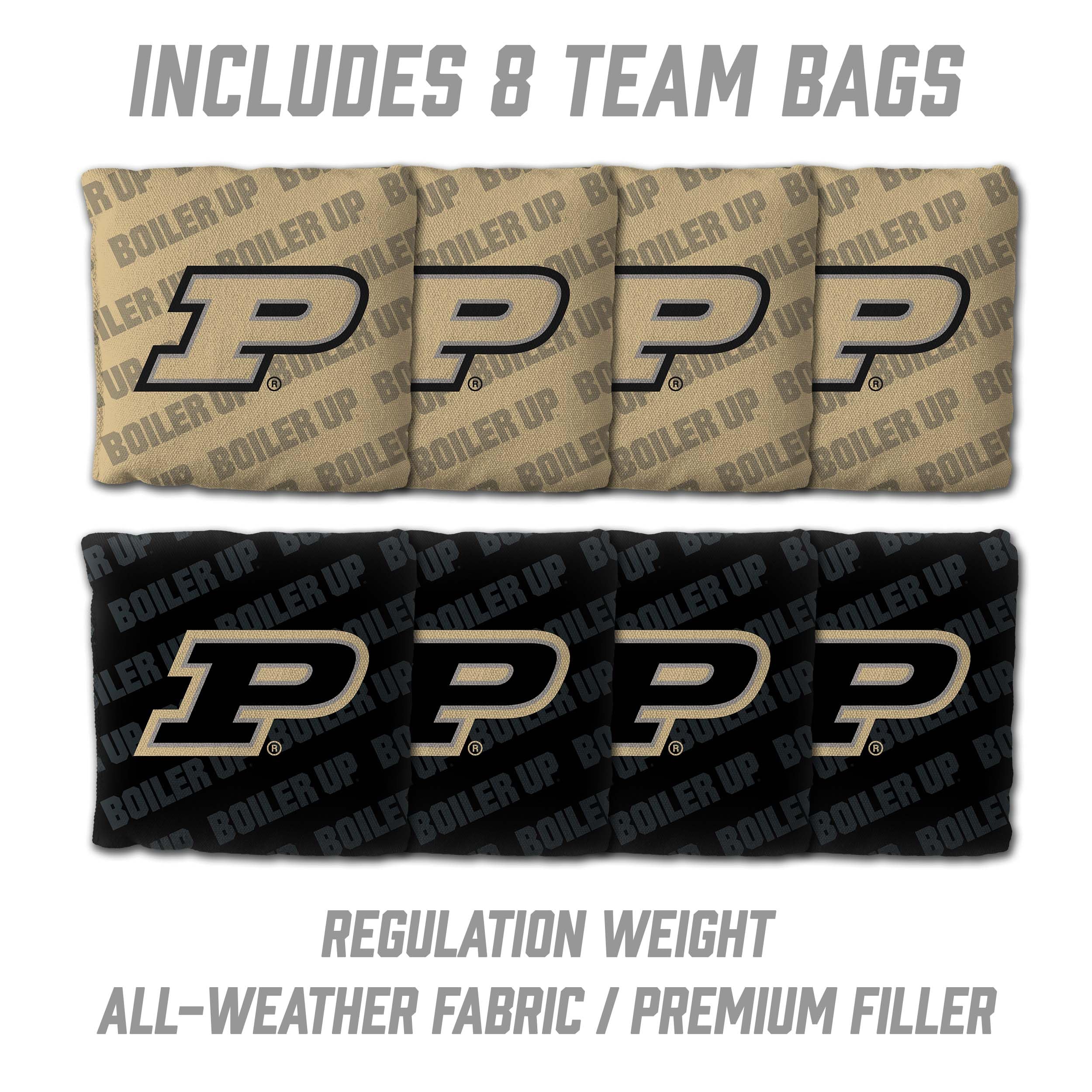 YouTheFan NCAA Purdue Boilermakers 2’ x 4’ Professional Wood Cornhole Game with Logo Bags - Sports Collectibles, Sports Memorabilia, Sports Fan Shop, Sports Gifts