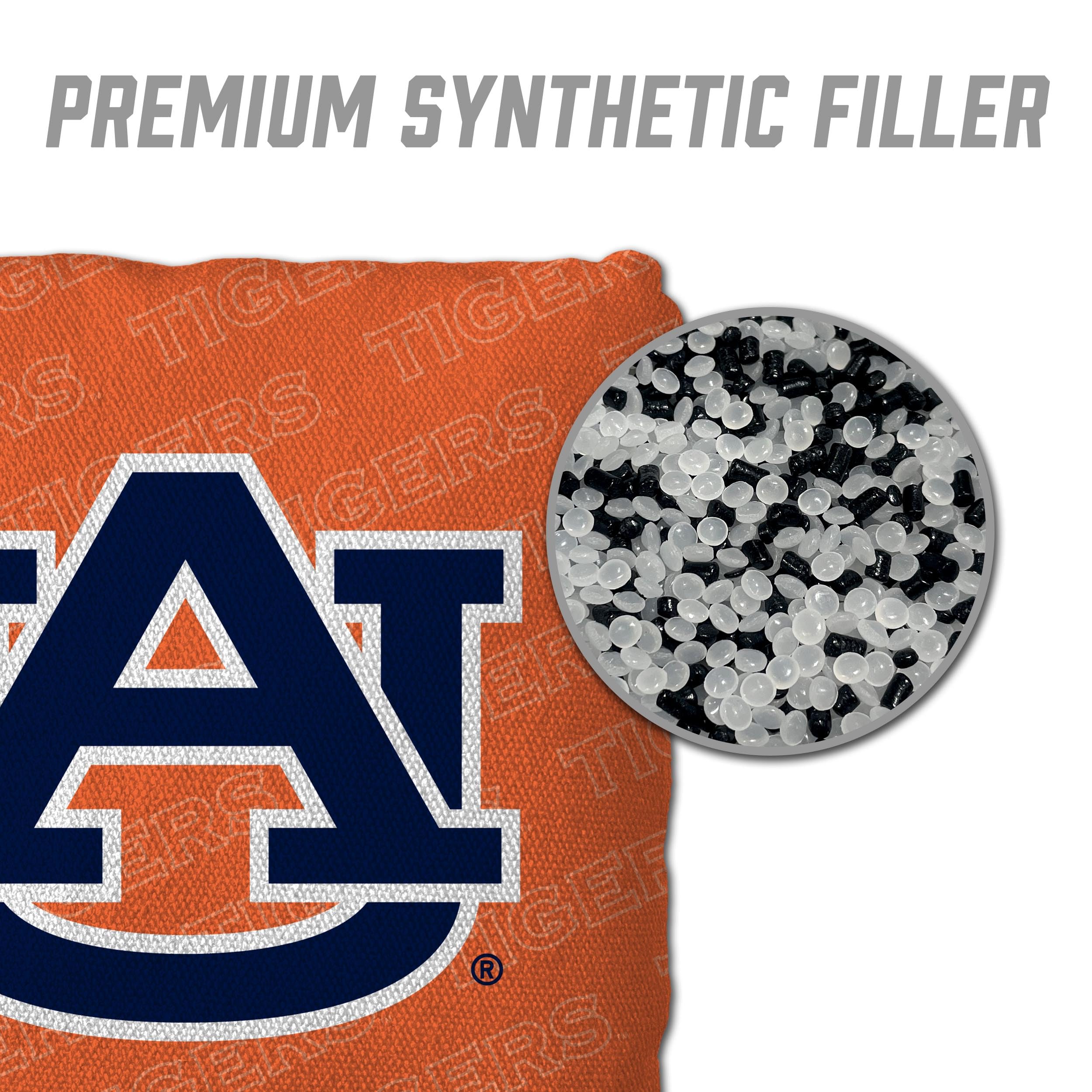 YouTheFan NCAA Auburn Tigers Cornhole Bags - 4PK - Orange - Sports Collectibles, Sports Memorabilia, Sports Fan Shop, Sports Gifts