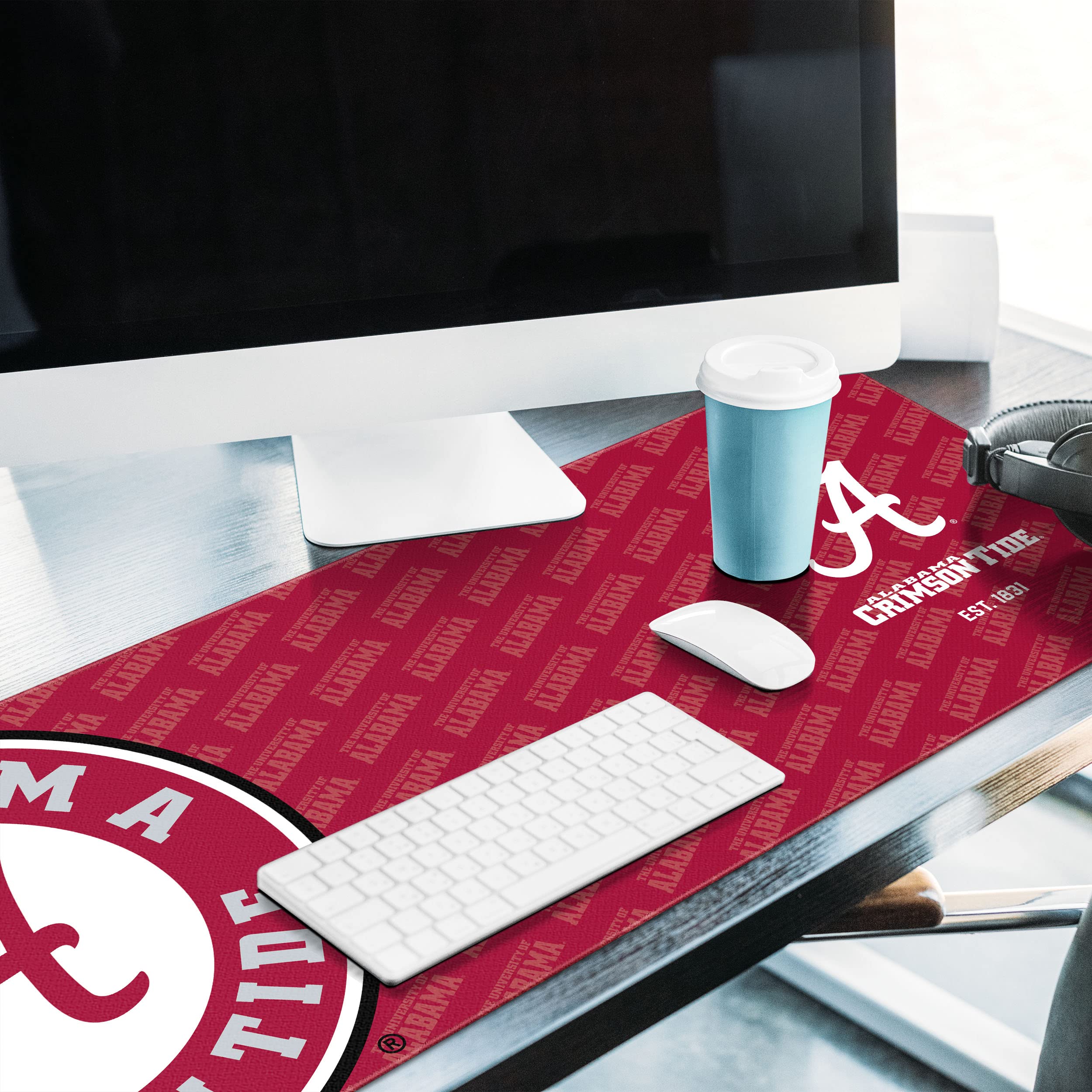 YouTheFan NCAA Alabama Crimson Tide Logo Series Desk Pad - Sports Collectibles, Sports Memorabilia, Sports Fan Shop, Sports Gifts